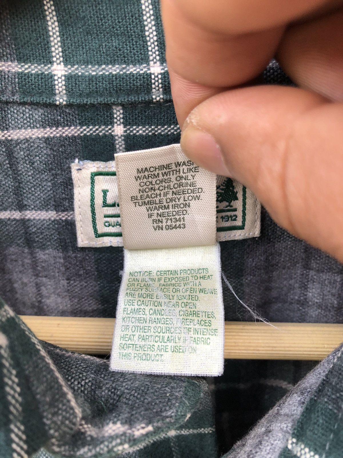 Flannel × L.L. Bean L.L. Bean Flannel Checkered Long Sleeve Size US M / EU 48-50 / 2 - 7 Thumbnail