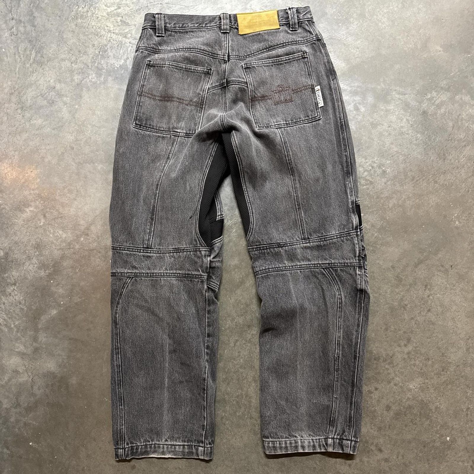 Vintage Vintage Y2K Insane ICON Faded Baggy Racing Denim Jeans Size US 34 / EU 50 - 4 Thumbnail