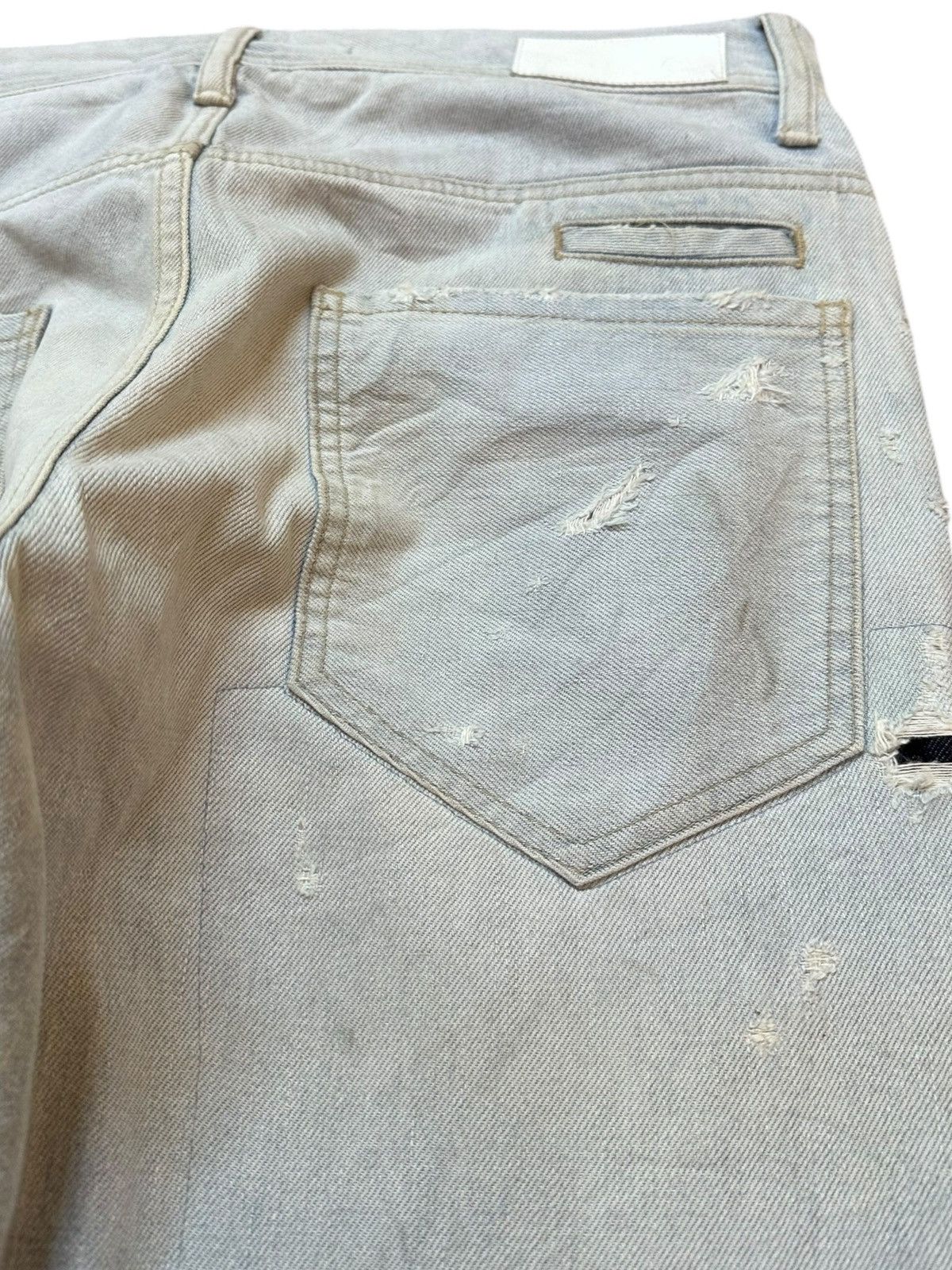 KOJIMA GENES Vintage e Faded Selvedge Ripped Grunge Distressed Denim Size US 32 / EU 48 - 8 Thumbnail