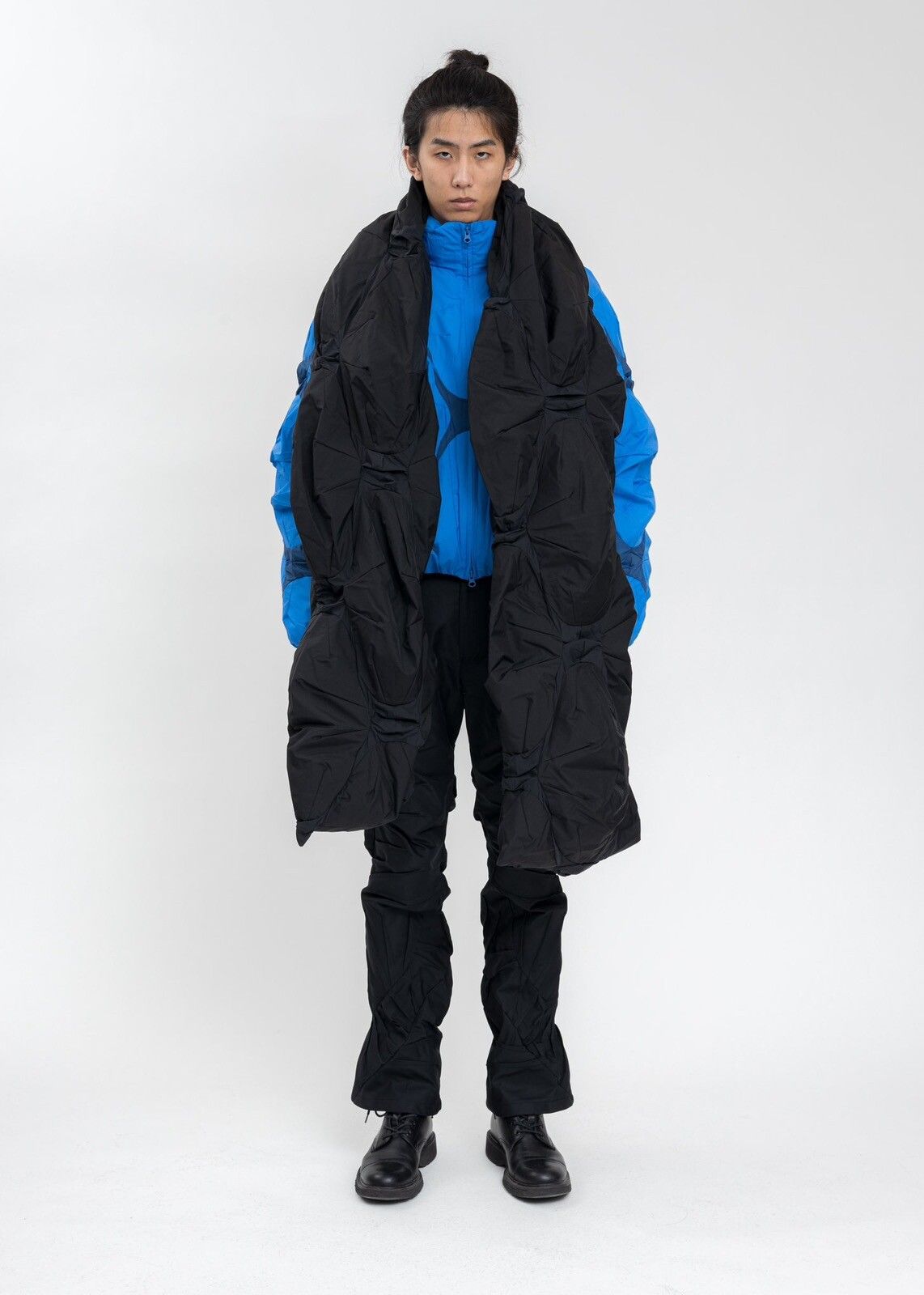 POST ARCHIVE FACTION (PAF) $1,100 Giant 4.0 Down Puffer Scarf Left Size ONE SIZE - 4 Thumbnail