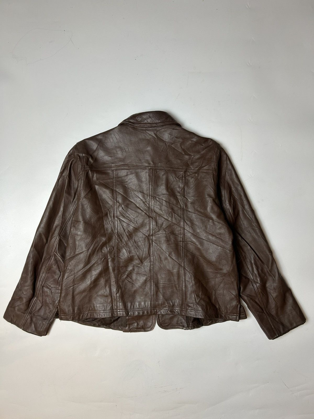 Japanese Brand JE PRENDS CA FEMME SHEEPSKIN LEATHER JACKET Size S / US 4 / IT 40 - 5 Thumbnail