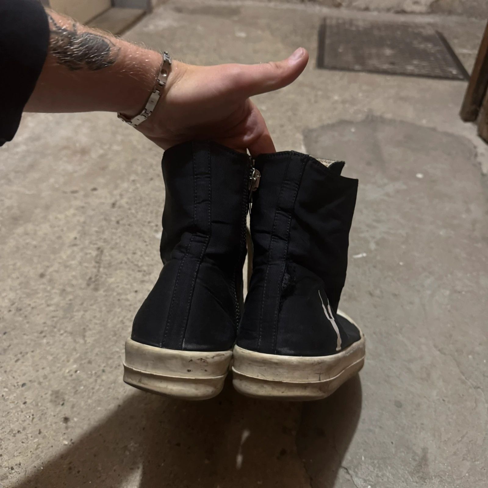 Rick Owens Rick owens drkshdw ramones logo high sneakers Size US 8 / EU 41 - 3 Thumbnail