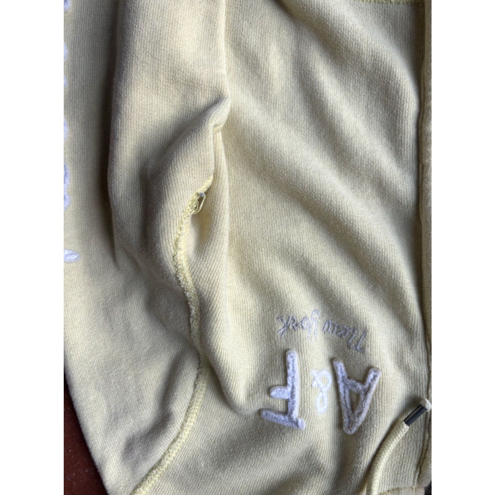 Abercrombie & Fitch VINTAGE Abercrombie & Fitch Zip Up Hoodie Sweatshirt Women’s Large Yellow Size L / US 10 / IT 46 - 4 Thumbnail