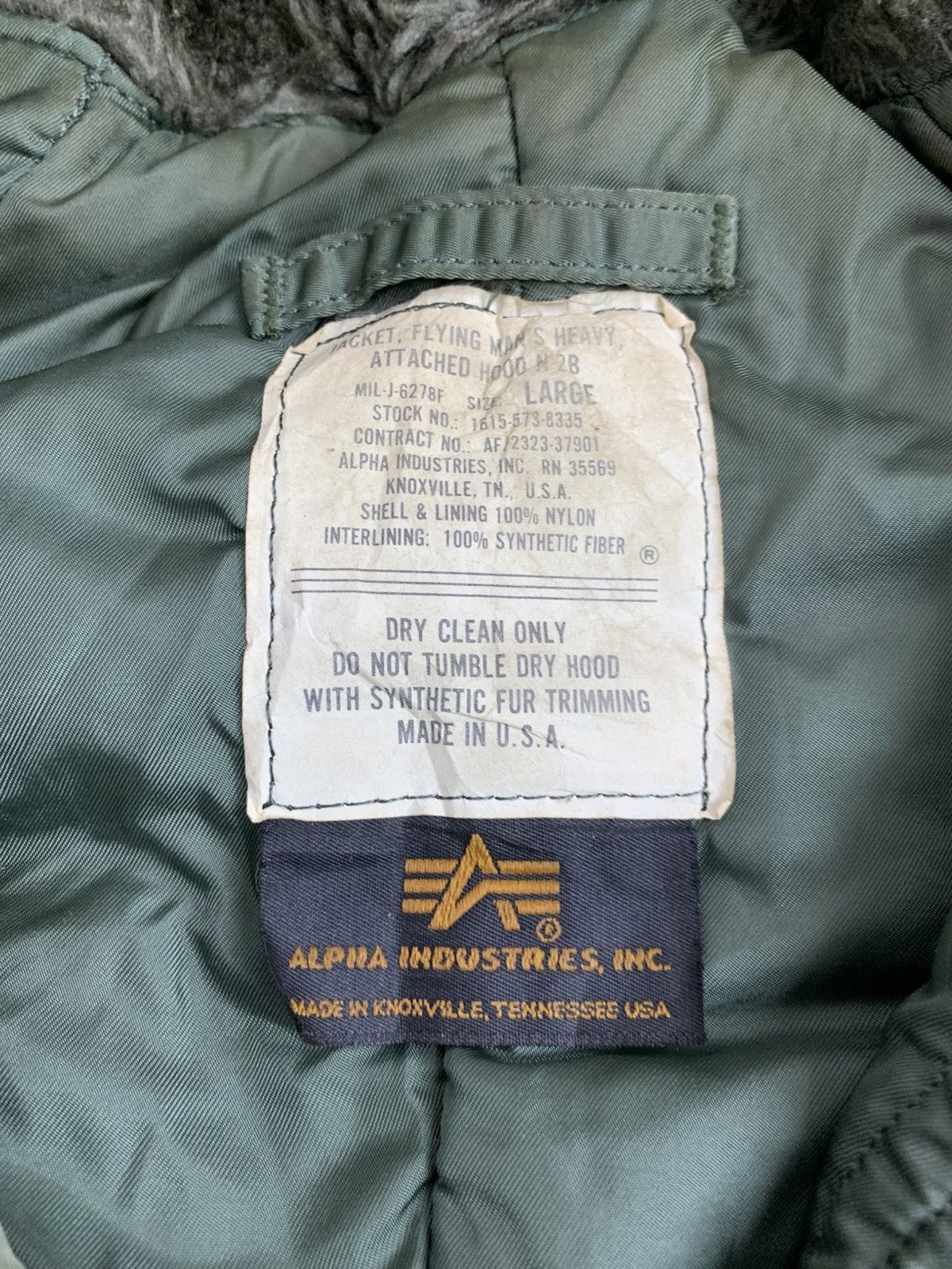 Alpha Industries Vintage ALPHA INDUSTRIES N-2B Flight Bomber Jacket Size US L / EU 52-54 / 3 - 8 Thumbnail