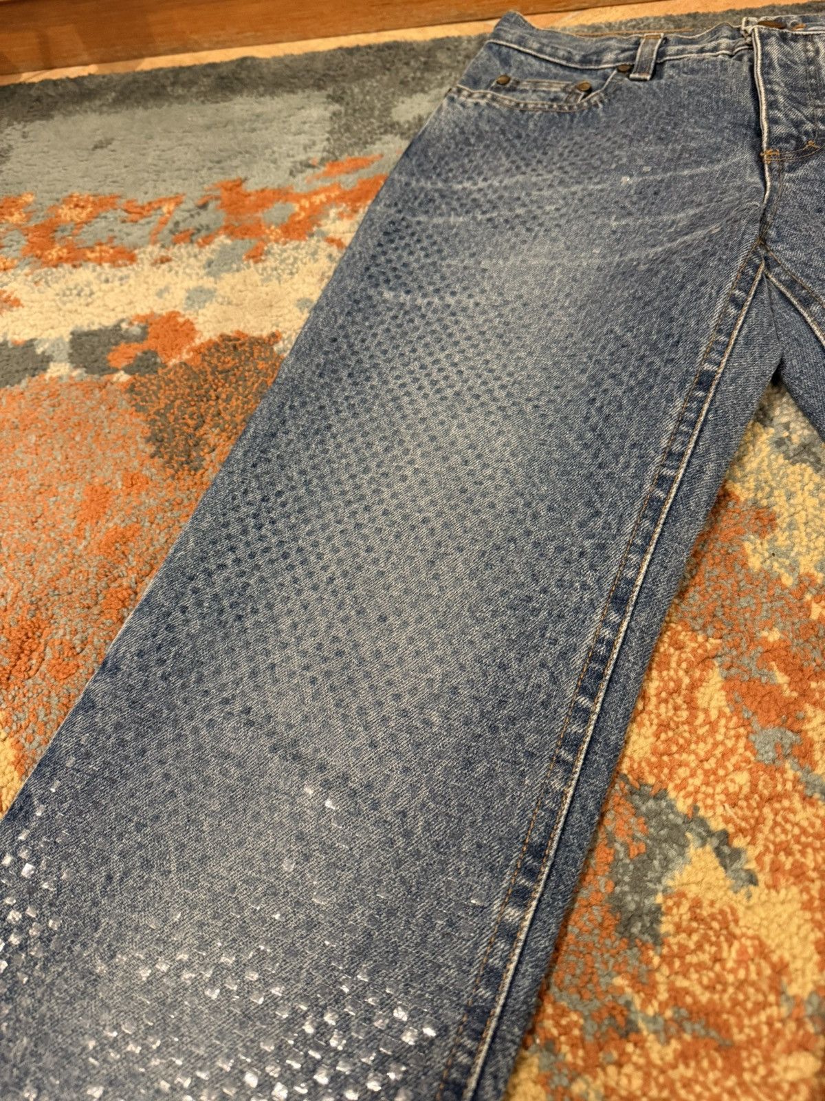 Just Cavalli Archive Roberto Cavalli Vintage Y2K Scale Full print Jeans Size 28" / US 6 / IT 42 - 4 Thumbnail