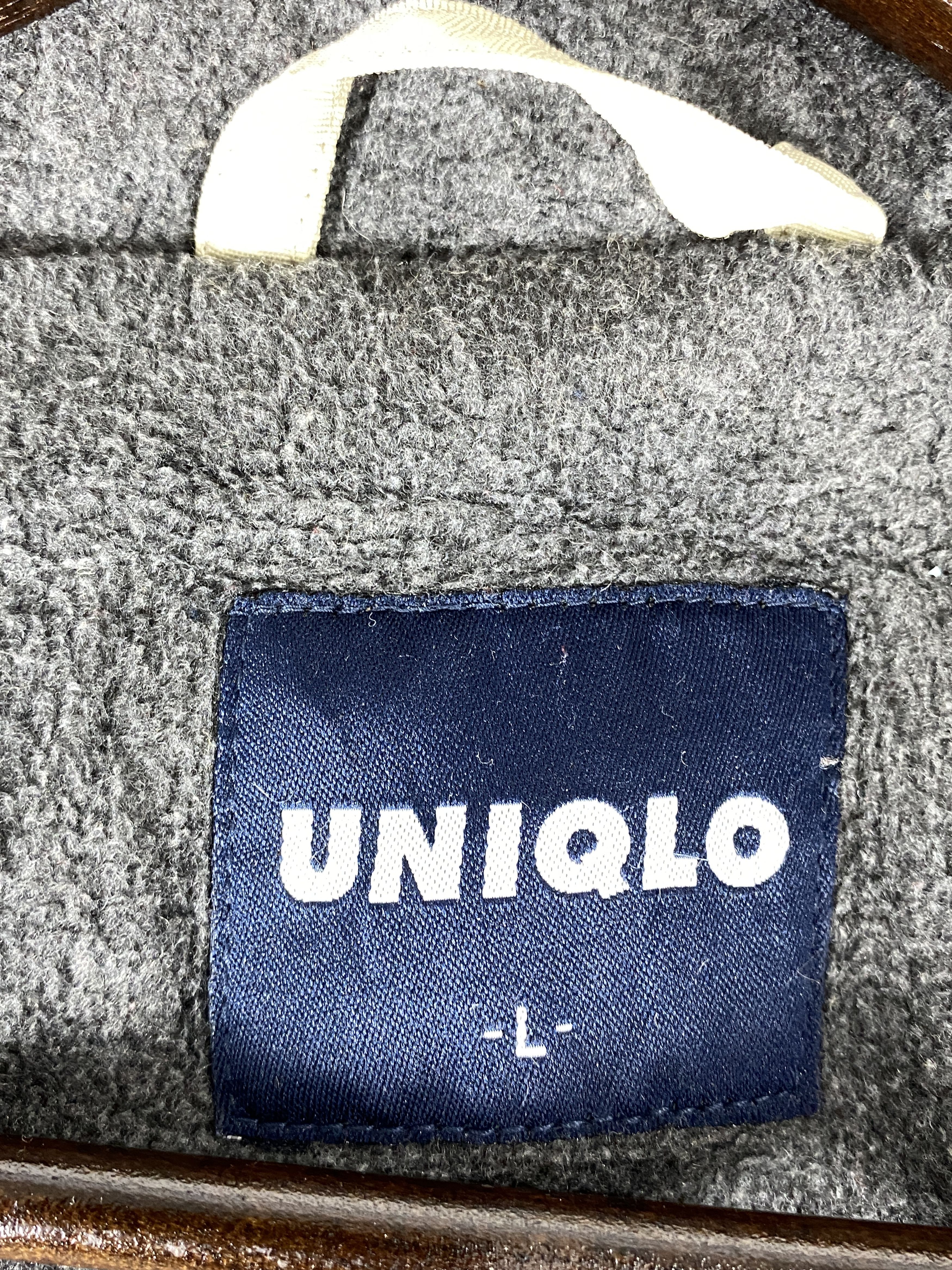 Uniqlo Vintage Uniqlo Hoodie Quilted Lining Long Jacket J1844 Size US L / EU 52-54 / 3 - 9 Thumbnail