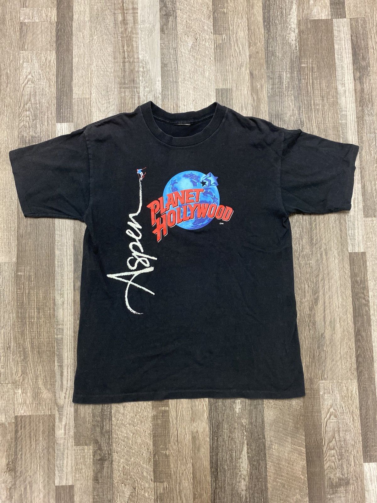 Planet Hollywood Vintage 90’s Planet Hollywood Aspen Single Stitch T shirt Size US L / EU 52-54 / 3 - 1 Thumbnail