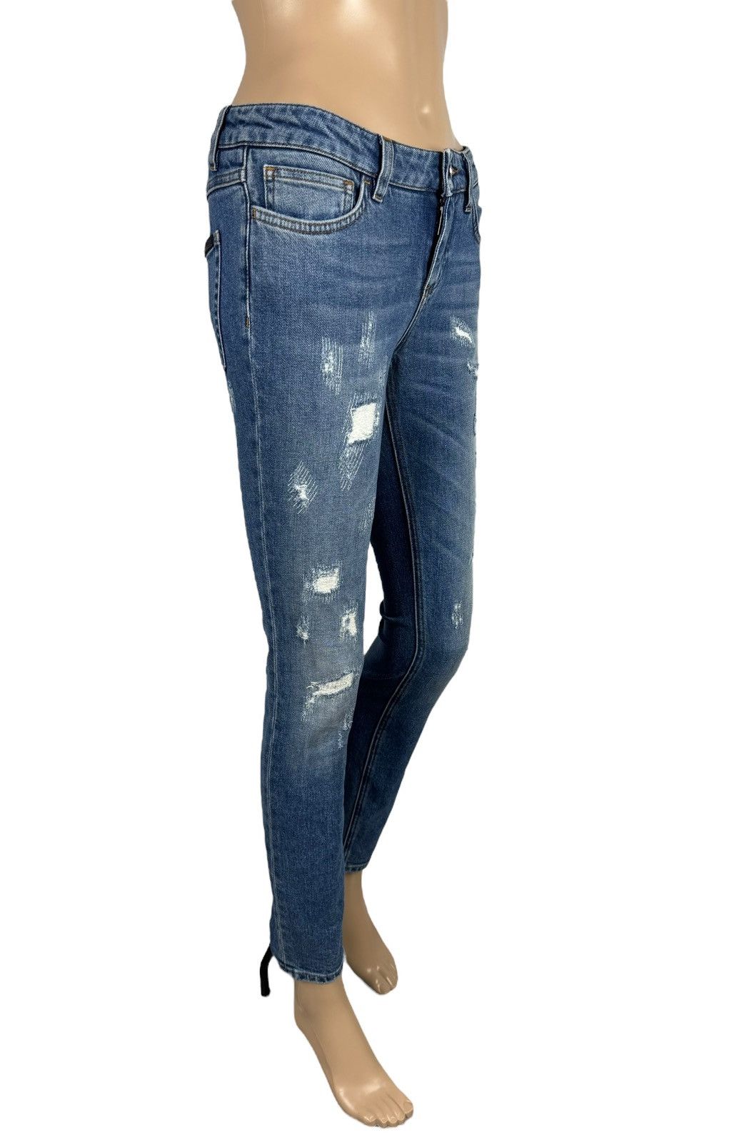 Dolce & Gabbana Dolce & Gabbana Blue Cropped Slim Jeans Stretch size 36 Size 25" / US 0 / IT 36 - 3 Thumbnail
