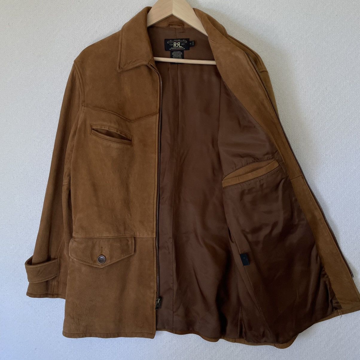 Ralph Lauren RRL Double RL Soft Lamb Suede Leather Jacket Western Safari Size US M / EU 48-50 / 2 - 2 Thumbnail
