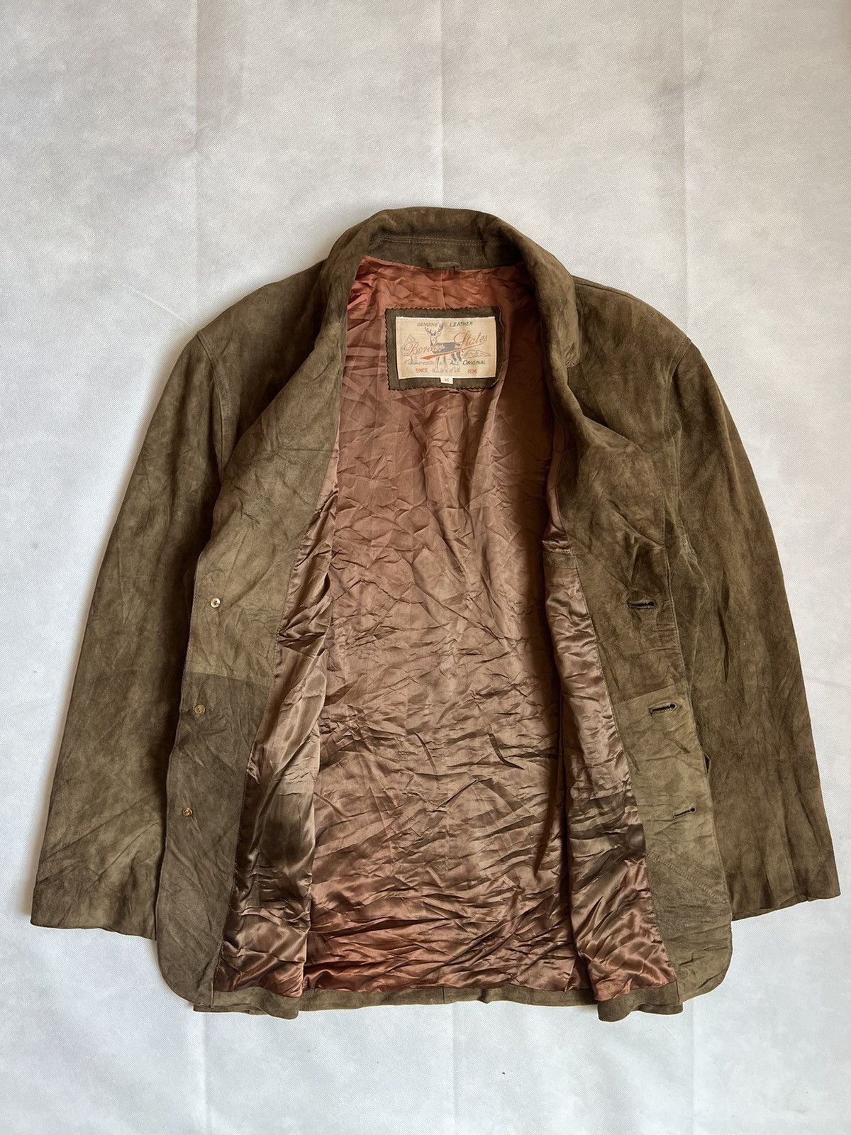 Genuine Leather Border State Suede Genuine Leather Brown Jacket Size US M / EU 48-50 / 2 - 3 Thumbnail