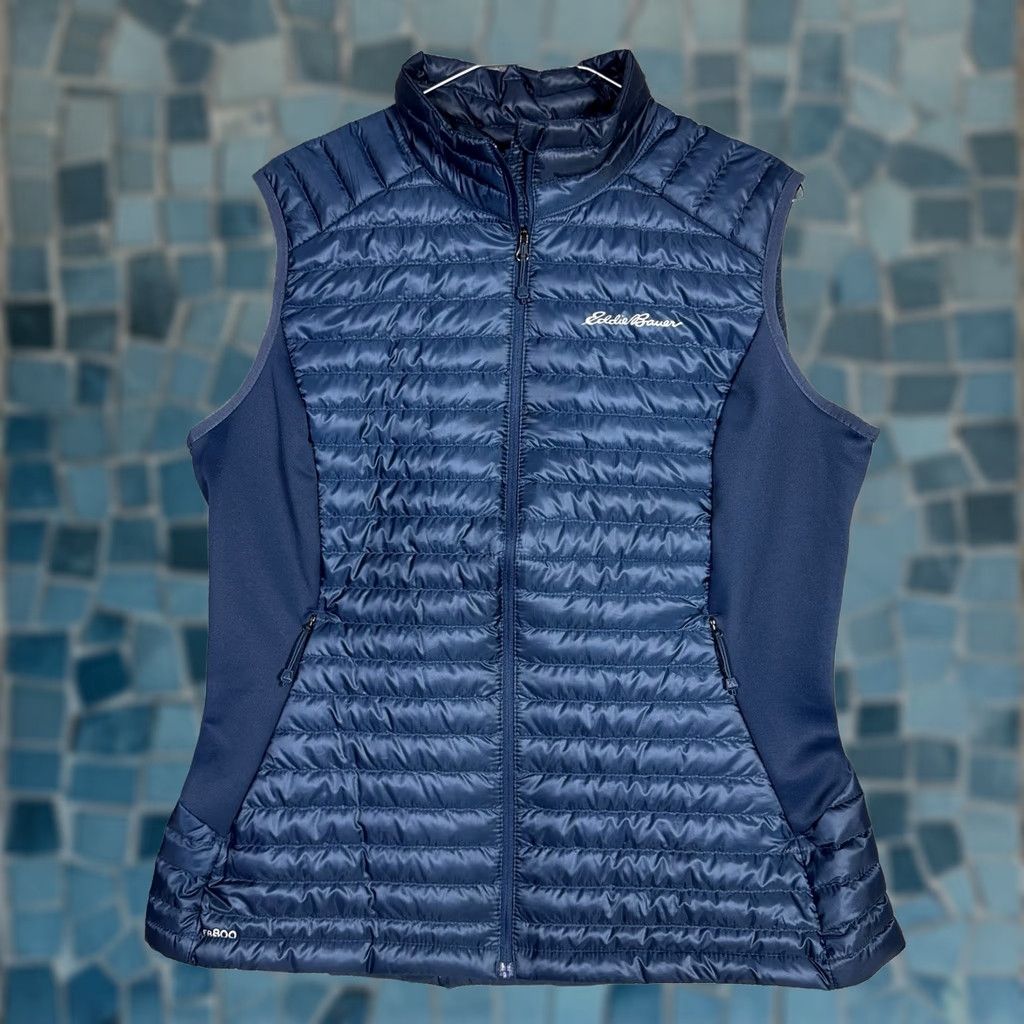 Eddie Bauer Eddie Bauer Vest Womens L First Ascent EB800 Pertex Quantum Down Quilted Puffer Vest Size L / US 10 / IT 46 - 1 Thumbnail
