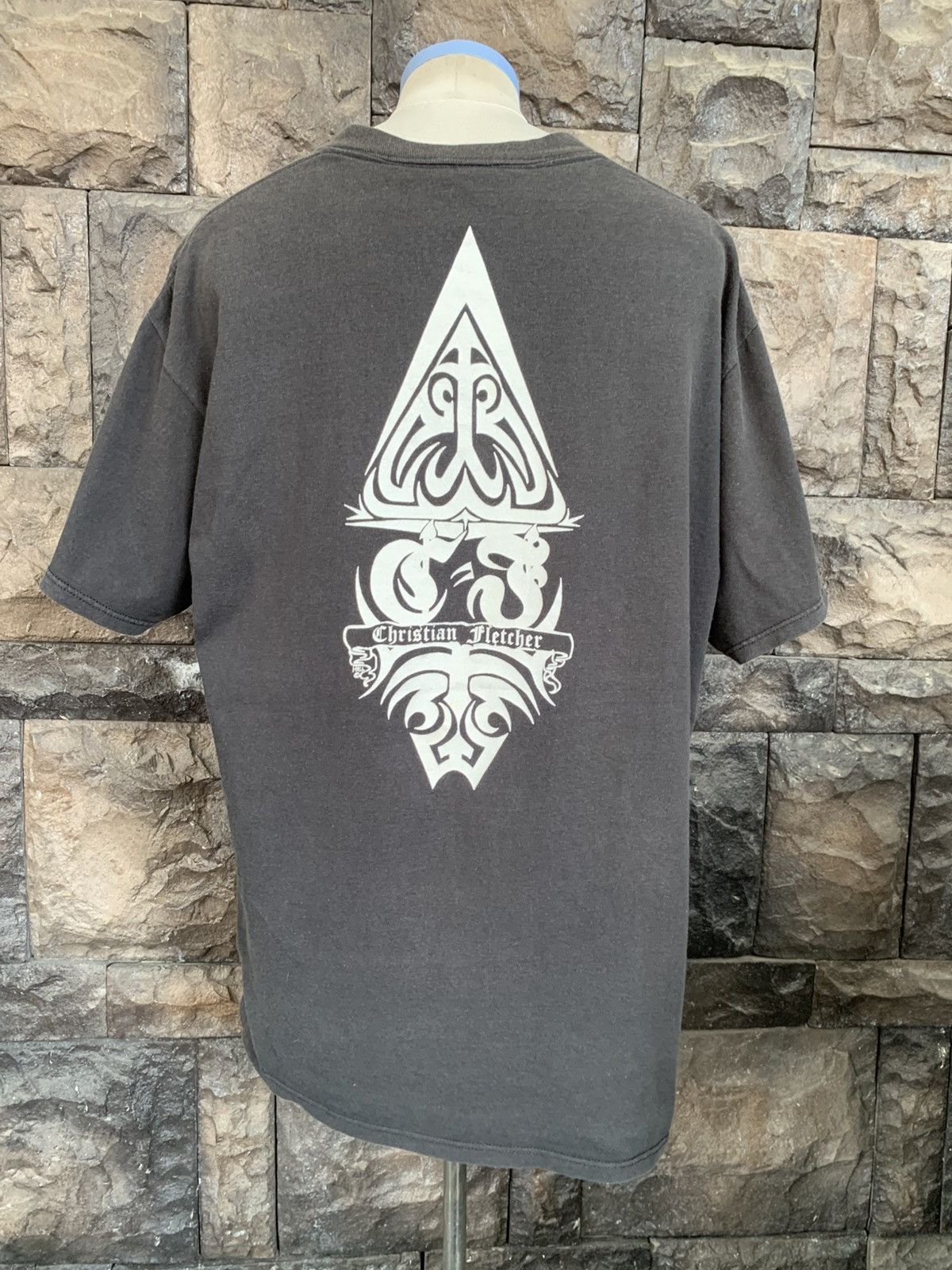 Vintage Vintage 90s Christian Fletcher Skate Surf / Skateboards Tees Size US XL / EU 56 / 4 - 1 Thumbnail