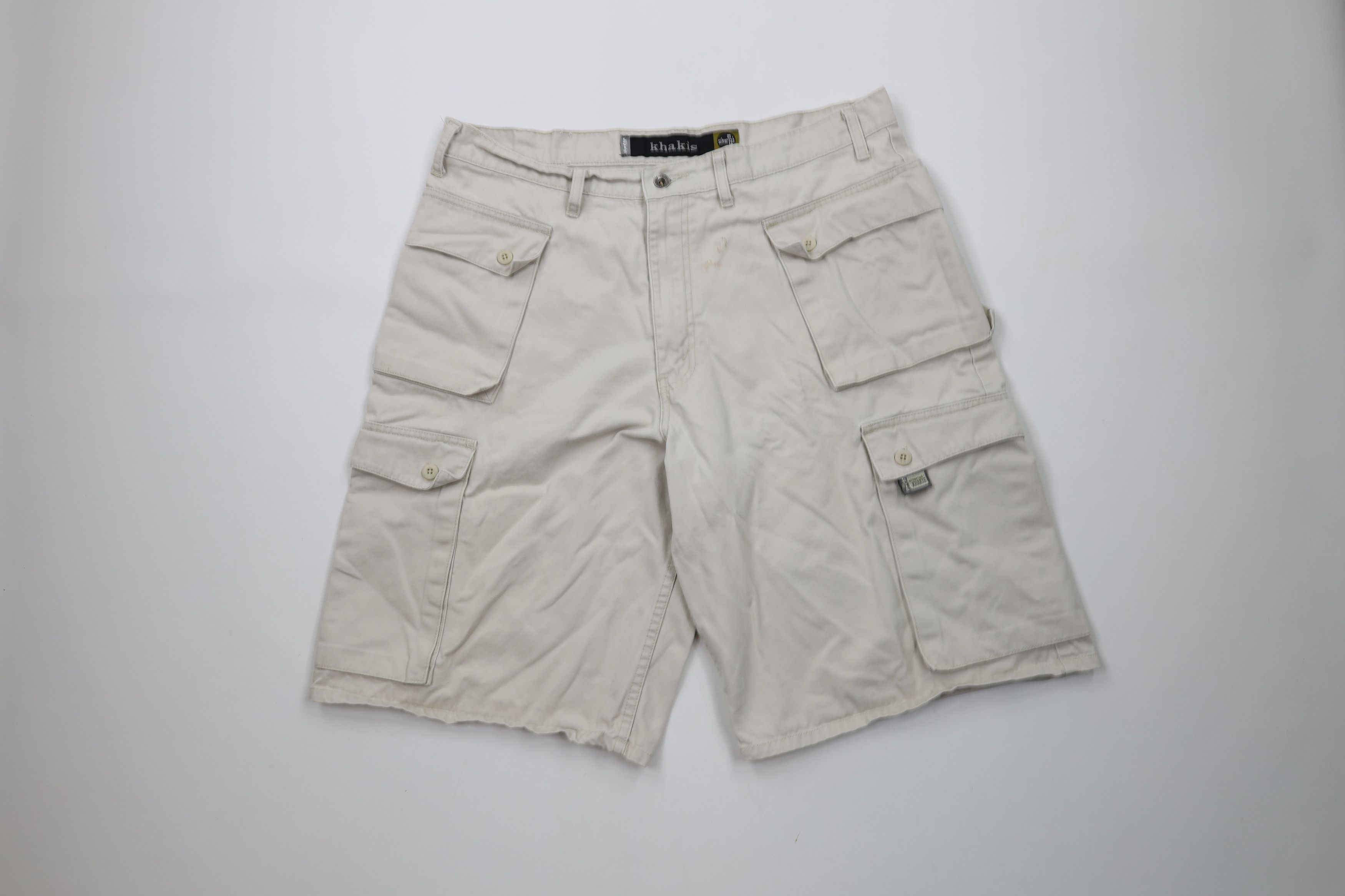 Levi's × Vintage Vintage 90s Levis SilverTab Loose Big Pocket Cargo Shorts Size US 36 / EU 52 - 1 Thumbnail