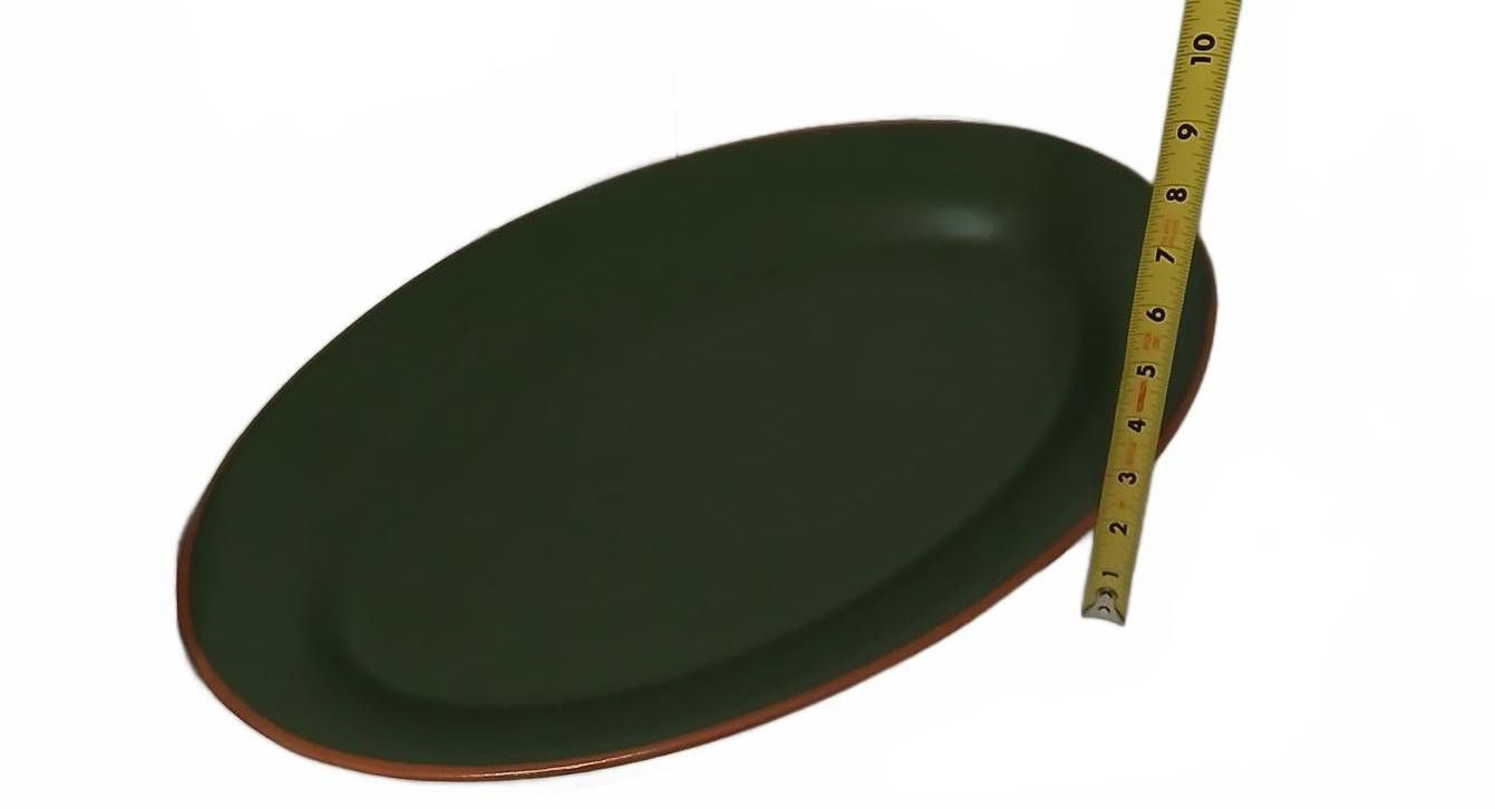 Designer Casa Verde Terra Cotta Tableware Oval Platter Size ONE SIZE - 7 Thumbnail