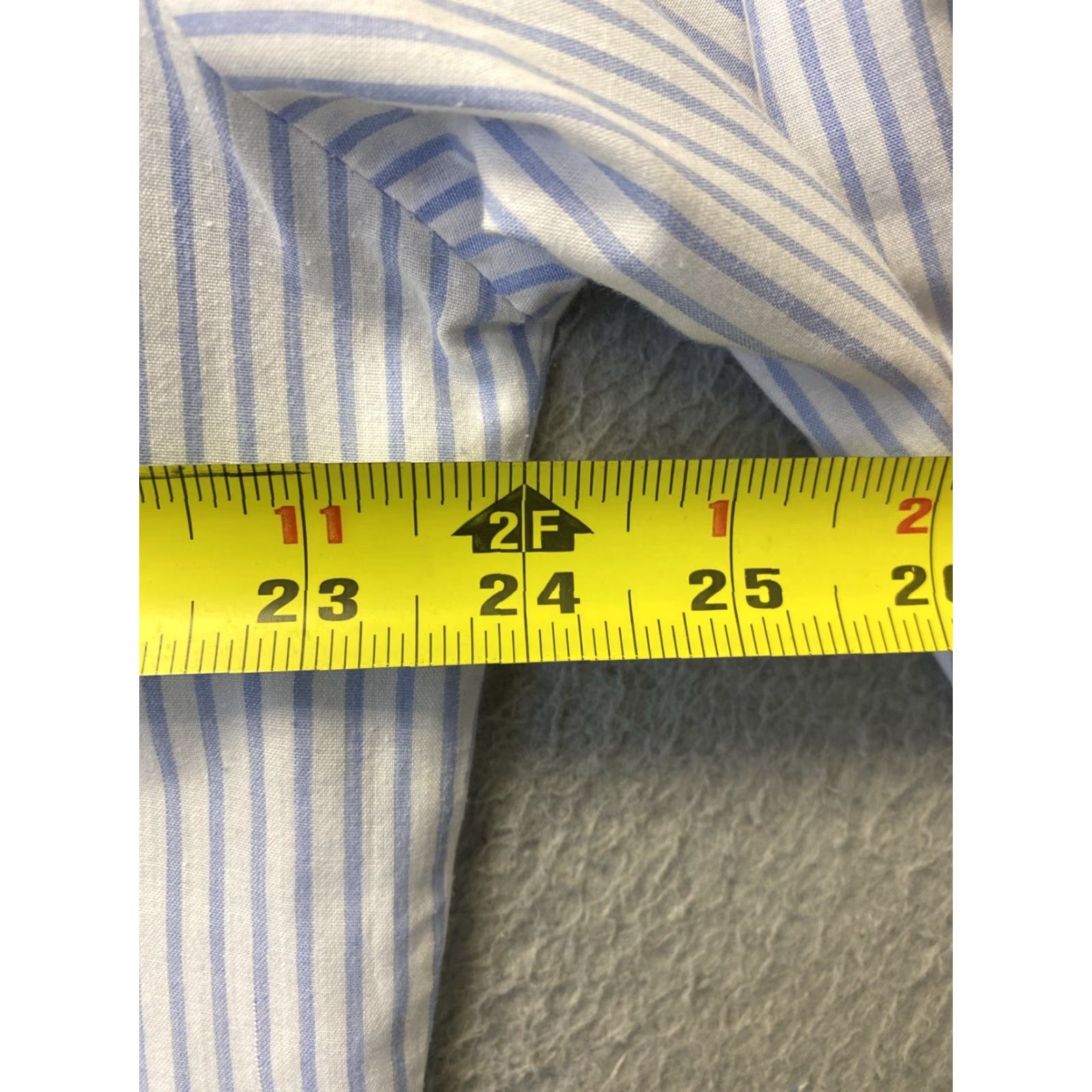 Orvis VINTAGE Orvis Shirt Large L Striped White Blue Button-Up Collared Long Sleeve Mens Size US L / EU 52-54 / 3 - 6 Thumbnail