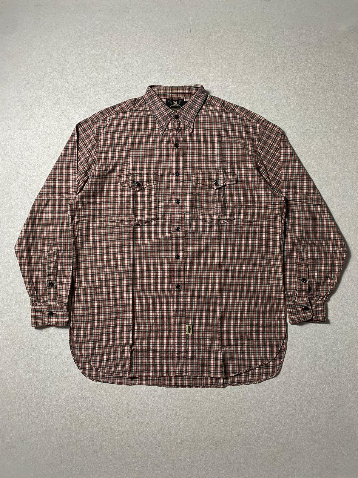 RRL Ralph Lauren 🪎Vintage Rare RRL Three Stars Double RL Shirt Ralph Lauren Size US L / EU 52-54 / 3 - 1 Thumbnail