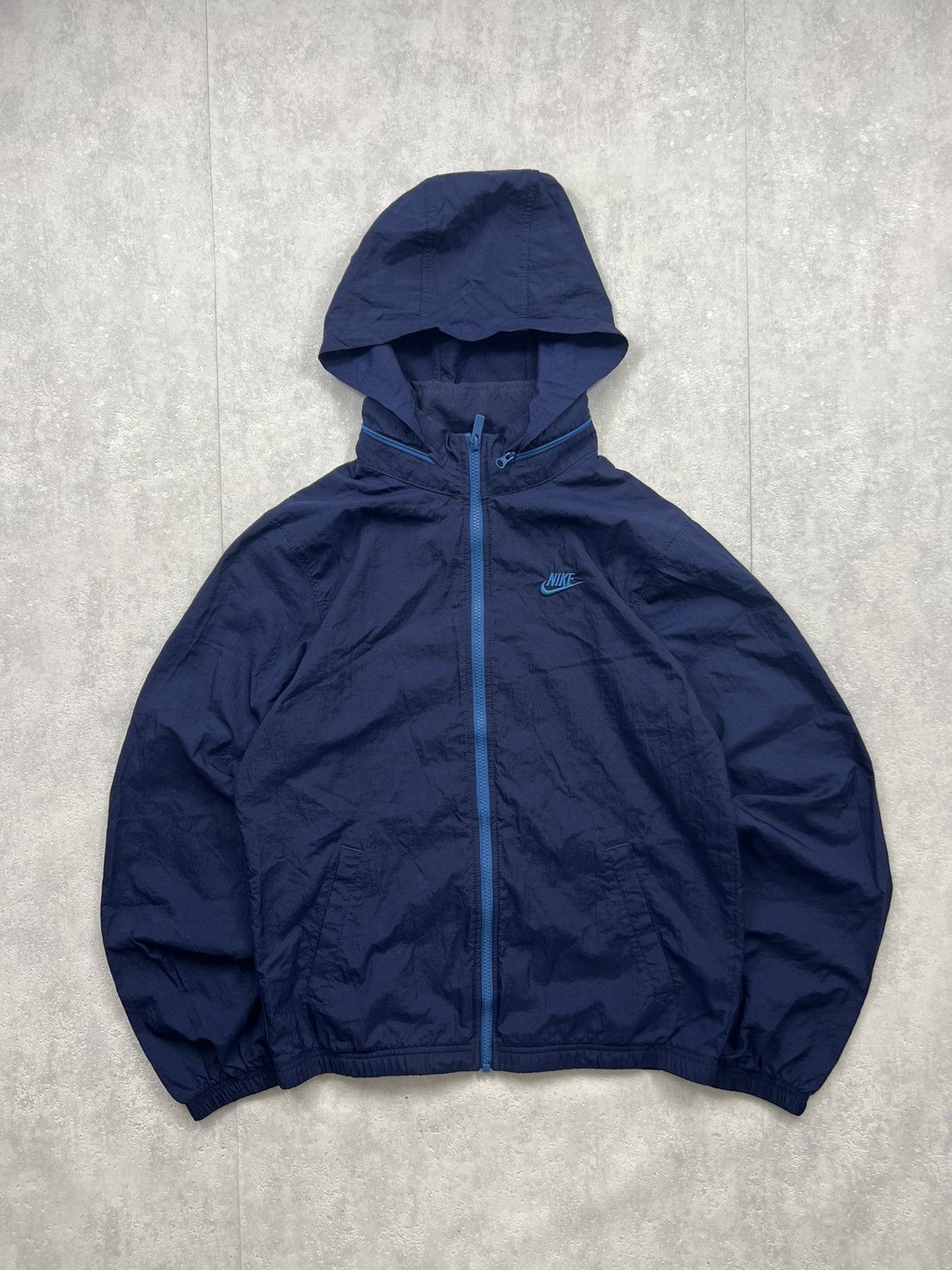 Nike 00’s NIKE RETRO HOODED TRACK JACKET SWOOSH LOGO Y2K Size US S / EU 44-46 / 1 - 1 Thumbnail