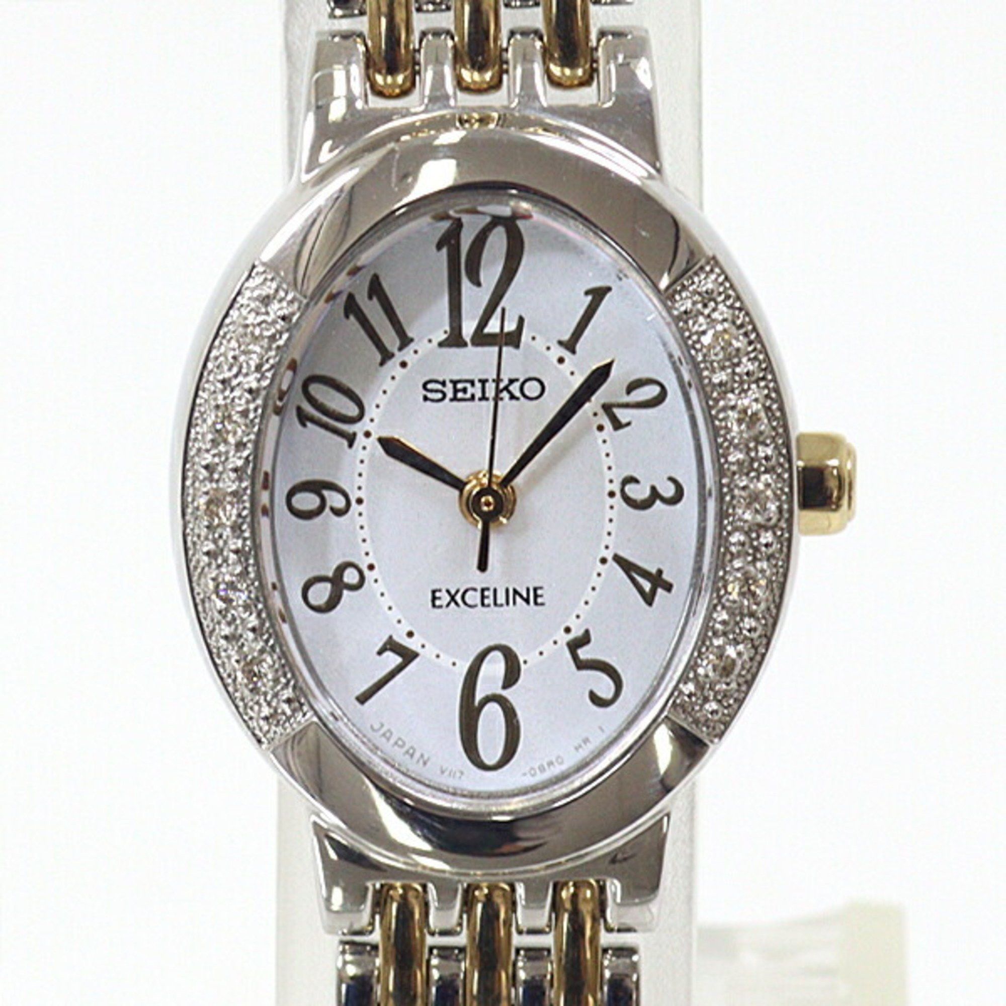 image of Seiko Women's Watch Dolce & Exceline Swcq051 White Dial Solar Finished