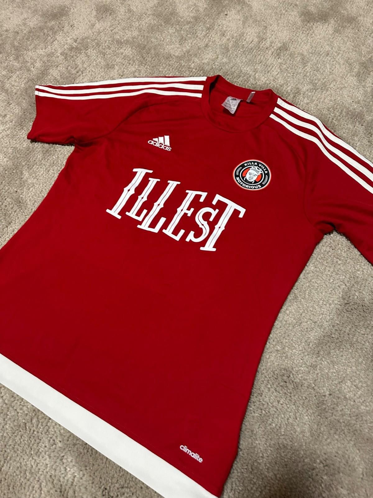 Adidas Adidas RapTees Killa Villa x NOTORIOUS Football Shirt Jersey Size US M / EU 48-50 / 2 - 2 Thumbnail