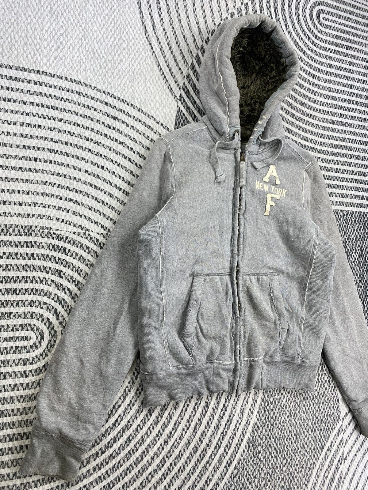 Abercrombie & Fitch Vintage Abercrombie & Fitch Wolf Jaw Sherpa Hooded Jacket Size US M / EU 48-50 / 2 - 3 Thumbnail