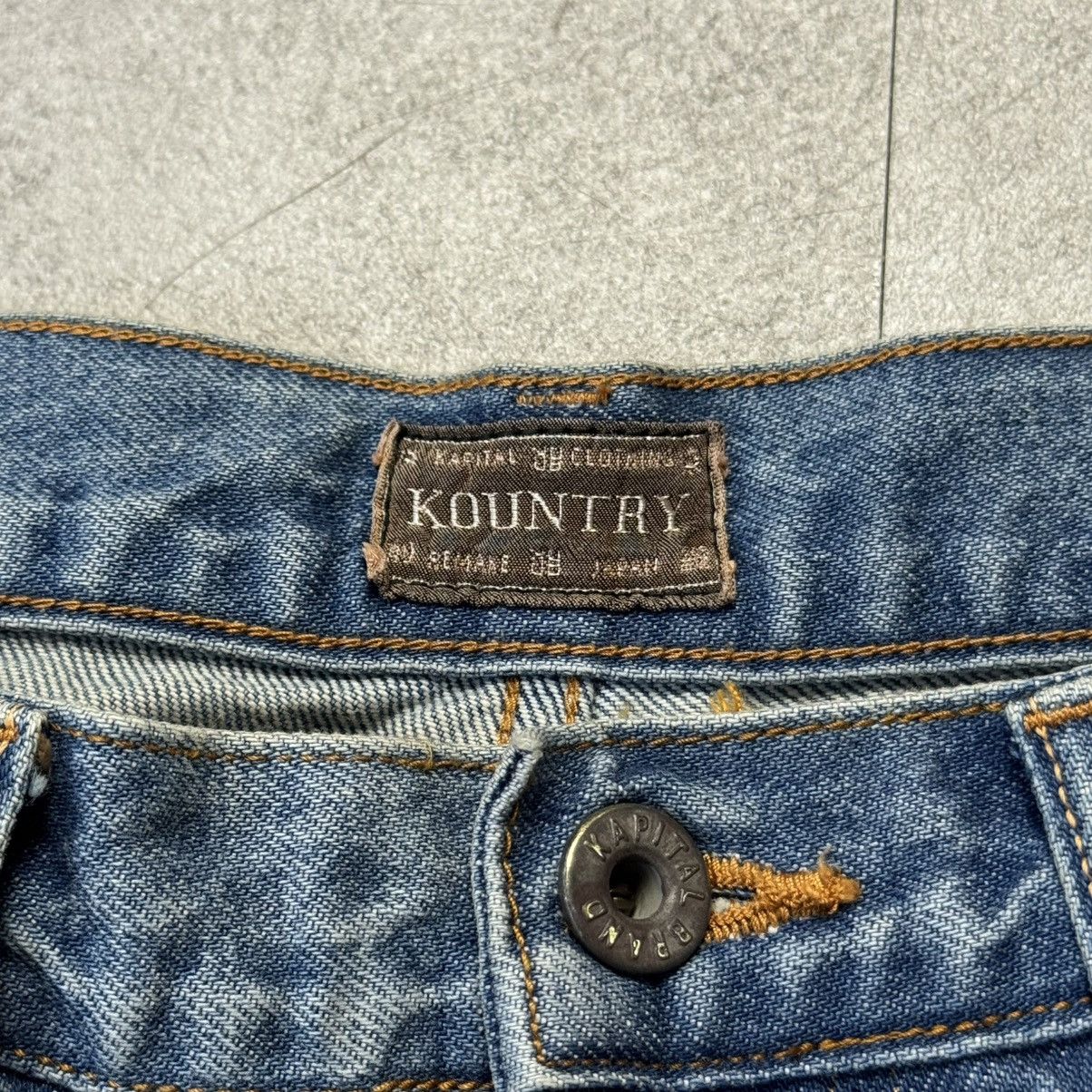 Kapital Kapital Carpenter Gemstone Studded Denim Shorts Size US 34 / EU 50 - 5 Thumbnail