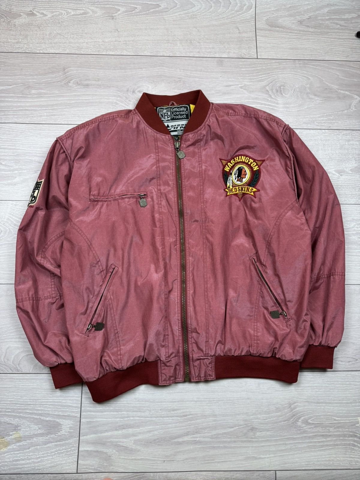 NFL Vintage Red Skins Washington Campri NFL Bomber Jacket Size US XXL / EU 58 / 5 - 2 Thumbnail
