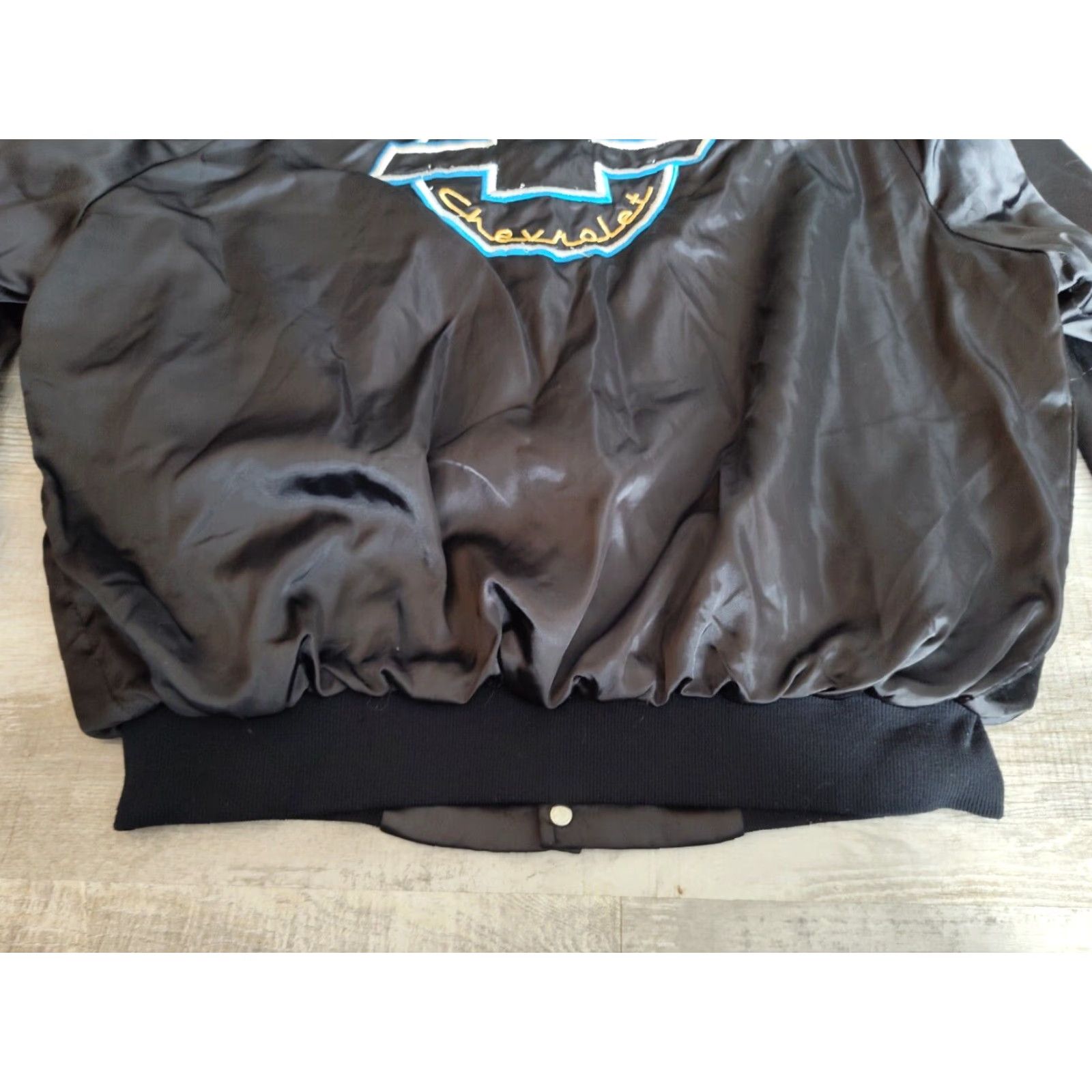 Vintage VINTAGE Westark Chevy Cars Satin Bomber Jacket Men 2XL Black Embroidered 90s USA Size US XXL / EU 58 / 5 - 3 Thumbnail