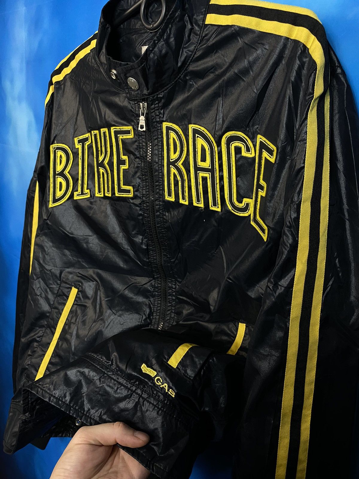 Honda × Vintage 💥 Gas x Honda bike racing nylon jacket y2k Size US L / EU 52-54 / 3 - 3 Thumbnail
