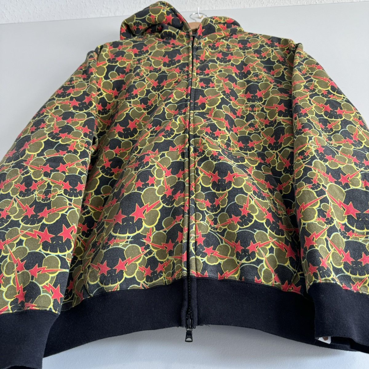 Bape × Kaws Bape x Kaws Skullsta Full Zip Hoodie Size US M / EU 48-50 / 2 - 3 Thumbnail