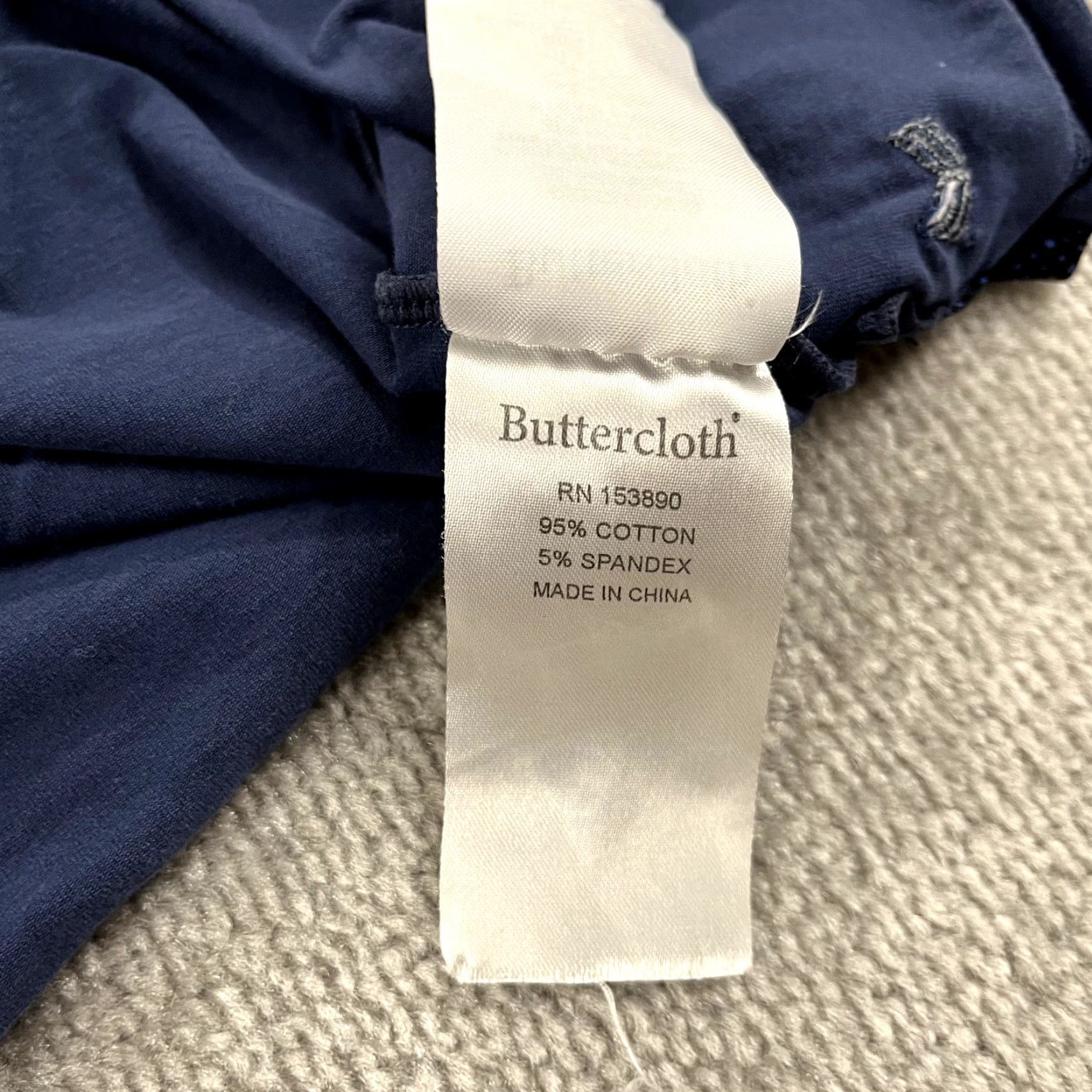 Vintage Buttercloth Shirt Men 3XL Blue Short Sleeve Tee Casual Stretch Crew Neck Cotton Spandex Size US XXL / EU 58 / 5 - 6 Thumbnail