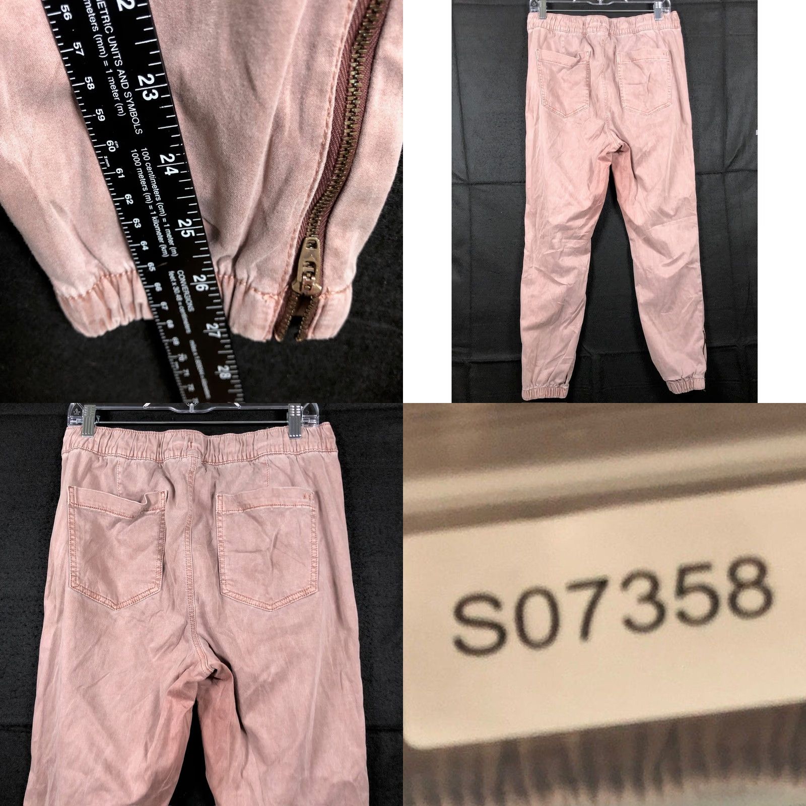 American Eagle Outfitters VINTAGE American Eagle Womens Pants Dusty Purple High Rise Ankle Zip Stretch 16 Size 38" / US 16 / IT 52 - 8 Thumbnail
