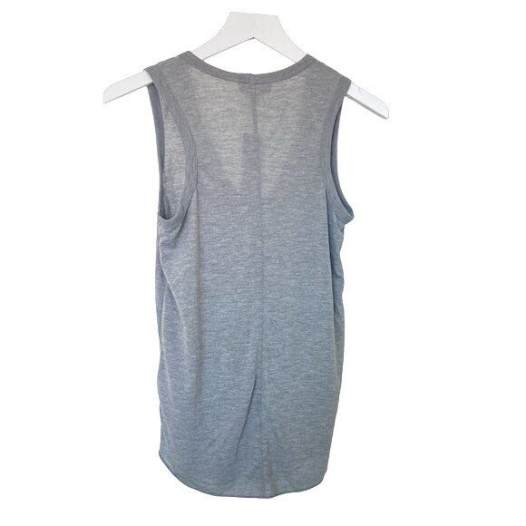 Topshop Topshop Heather Grey U-Neck Tank Top Size XS / US 0-2 / IT 36-38 - 2 Thumbnail