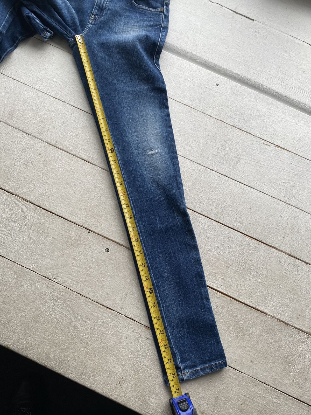 Diesel Luxury 00s Y2K Diesel Slandy Super Skinny Stretch Jeans Size 27" / US 4 / IT 40 - 11 Thumbnail