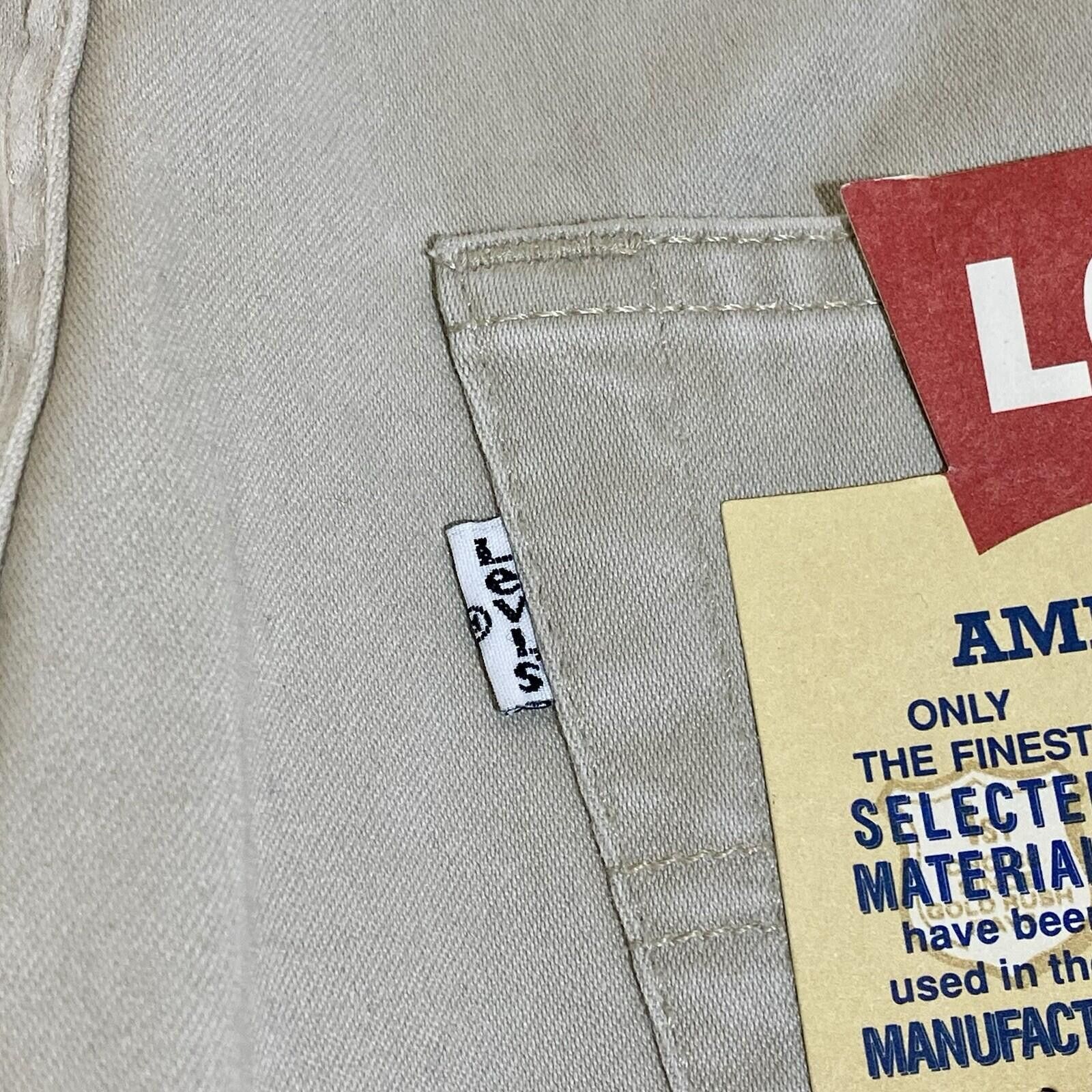 Levi's NWT LEVI'S 551 Ivory Skinny Jeans 30x32 Made in Tunisia Size 30" / US 8 / IT 44 - 5 Thumbnail