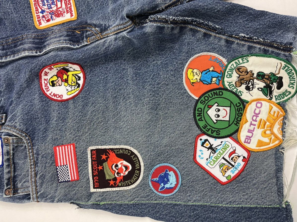 Better With Age LEVI’S PATCH WORK DENIM SHORTS Size US 36 / EU 52 - 5 Thumbnail