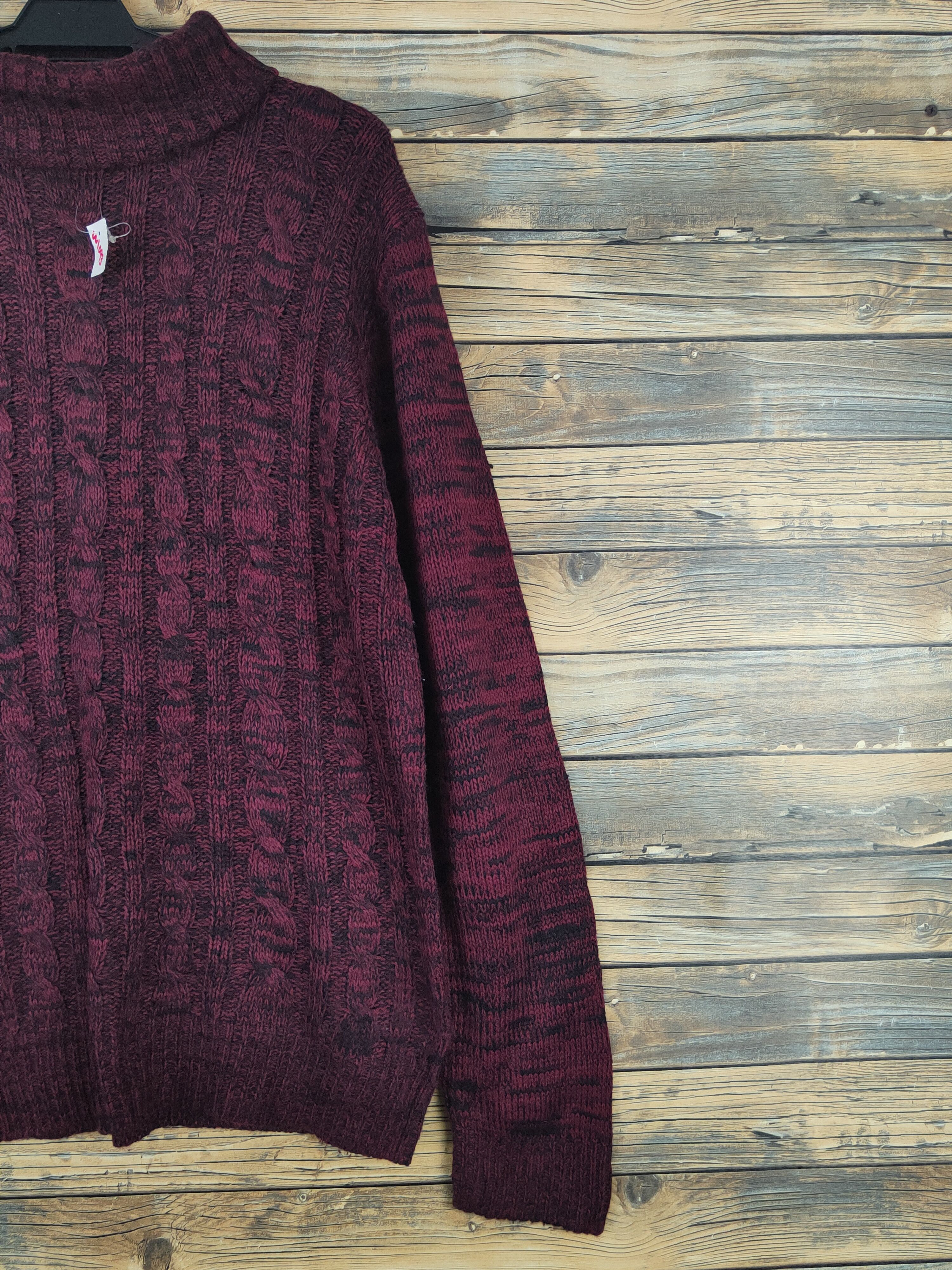 Japanese Brand Jill Blaze Maroon Knitwear Sweatshirts #W1093 Size US L / EU 52-54 / 3 - 5 Thumbnail