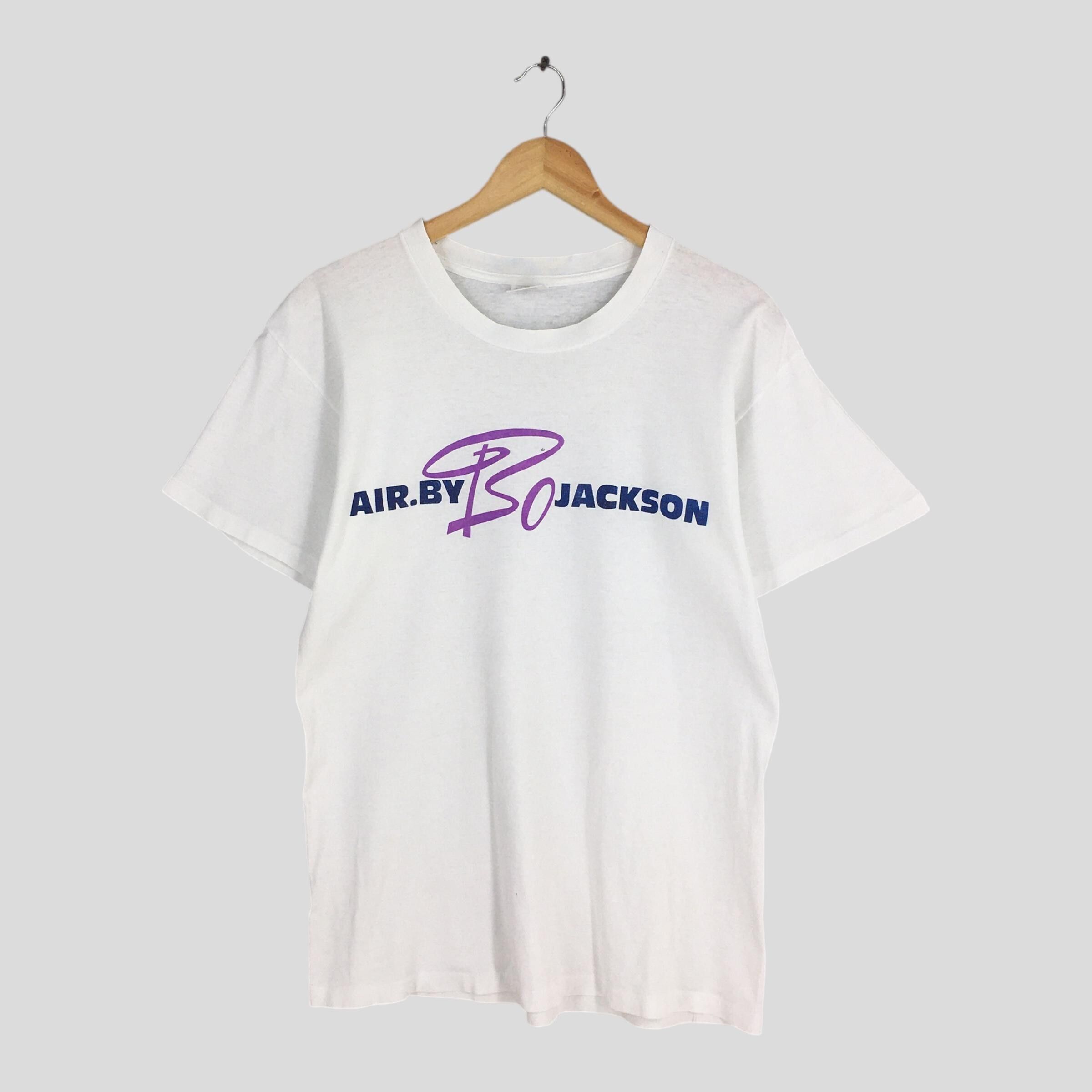 Vintage 90s Nike Air Bo Jackson White T shirt M