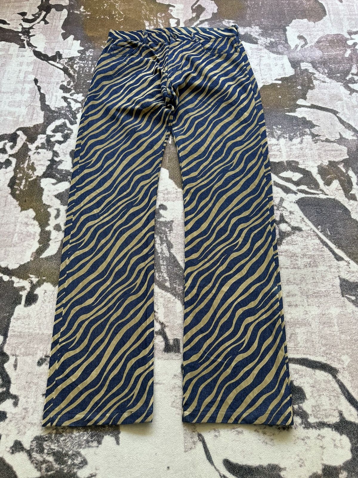 Katharine Hamnett London 90's Katharine Hamnett London zebra striped jeans Size US 30 / EU 46 - 2 Thumbnail