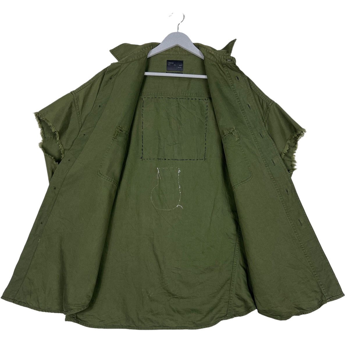 Japanese Brand 🔥 ZARA MAN PSILOCYBE MILITARY SLEEVE LESS SHIRT JACKET Size US M / EU 48-50 / 2 - 10 Thumbnail