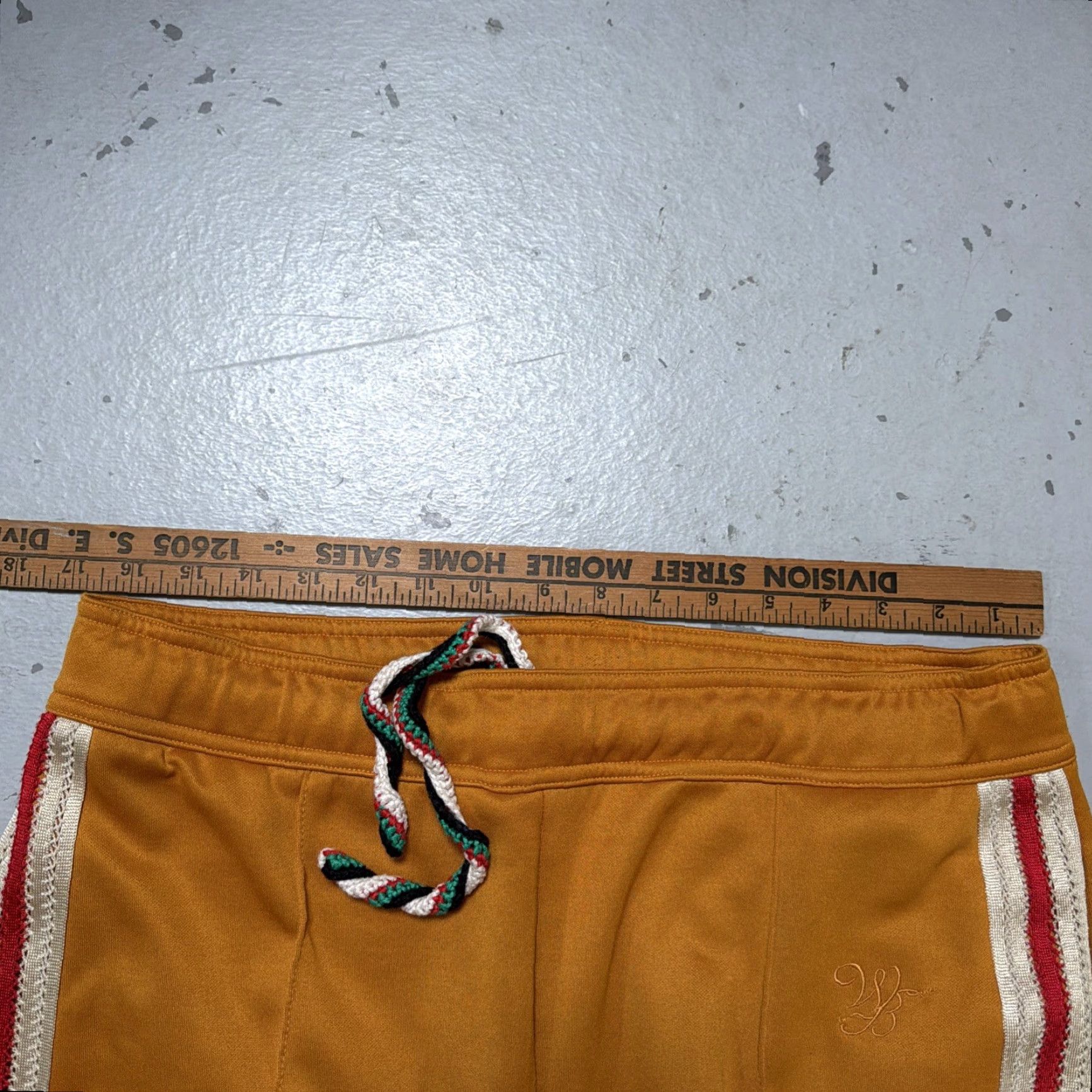 Wales Bonner Wales Bonner Track Pants Plain Brushed Jersey Mustard Size 5 Unisex Adults Pants Mustard 70s 80s Vintage Athleisure Designer Track Mens Womens Size US S / EU 44-46 / 1 - 6 Thumbnail