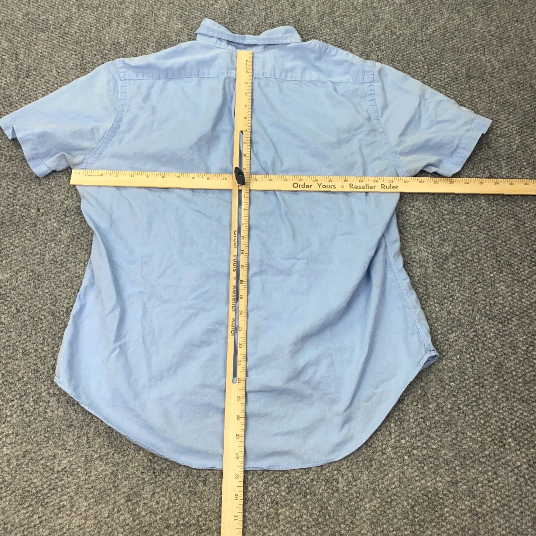 Ralph Lauren VINTAGE Ralph Lauren Chambray Oxford Shirt Mens XL Short Sleeve Blue Classic Preppy Size US XL / EU 56 / 4 - 7 Thumbnail