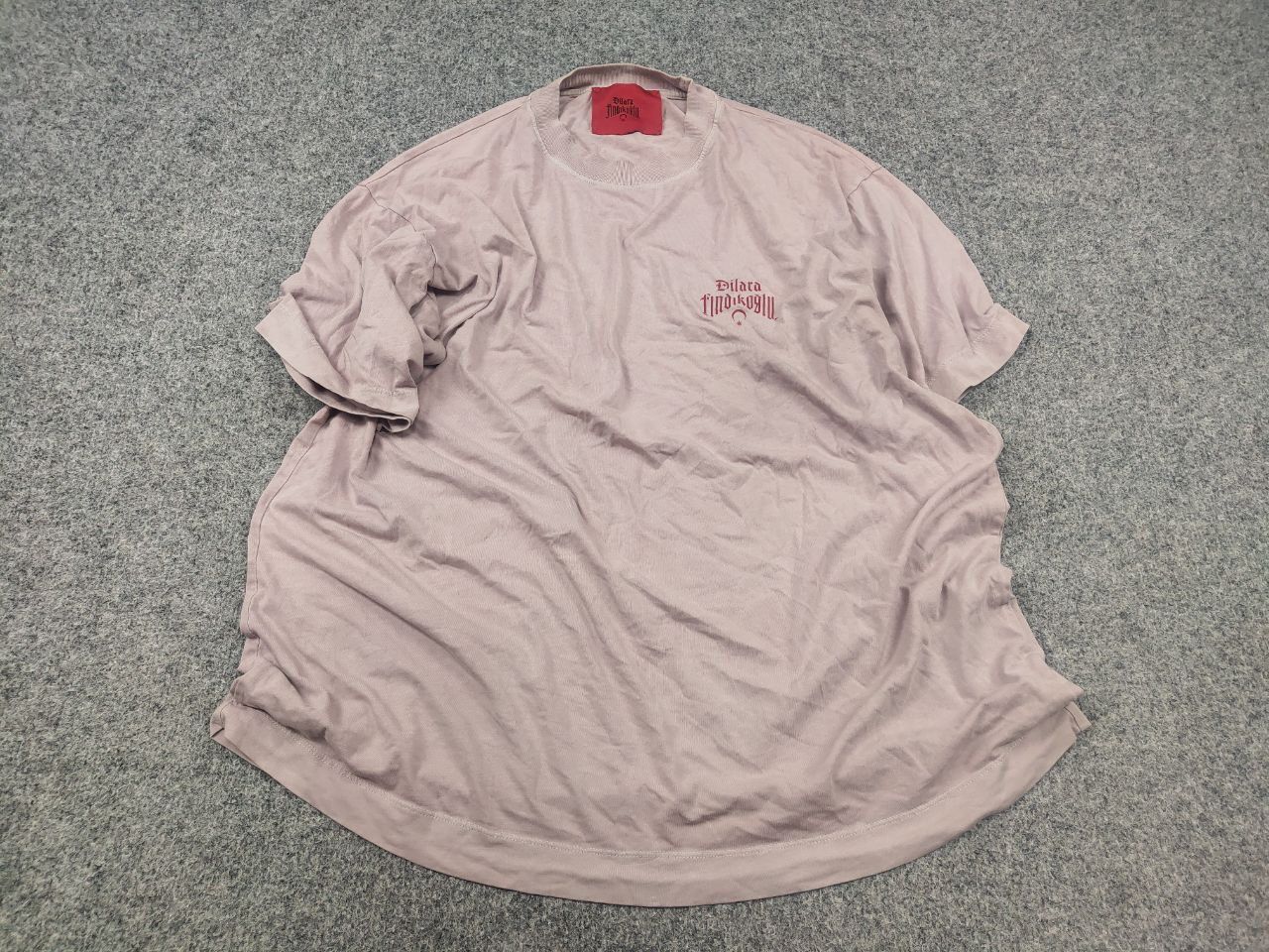 Dilara Findikoglu Dilara Findikoglu Design Oversized Pale pink logo Shirt Tee Size US M / EU 48-50 / 2 - 3 Thumbnail