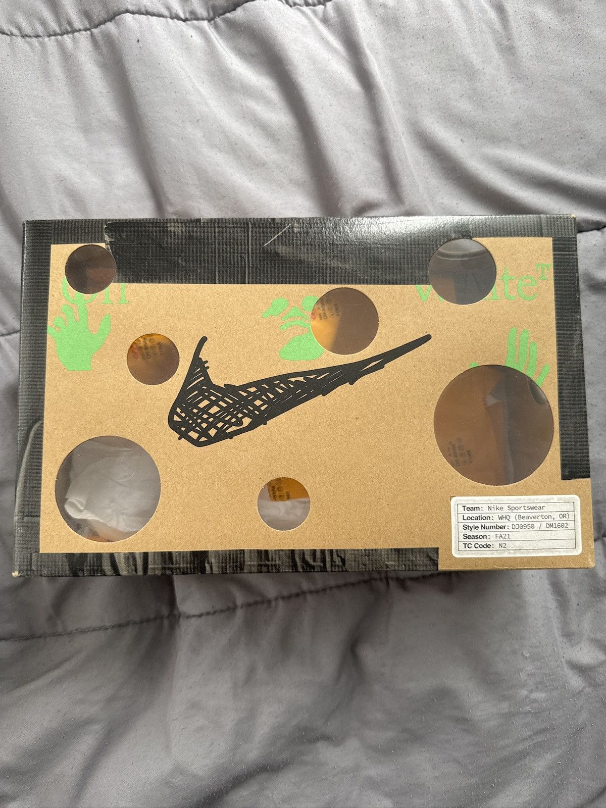 Nike × Off-White Nike Off White Dunk Low Lot 36 Size US 9 / EU 42 - 7 Thumbnail