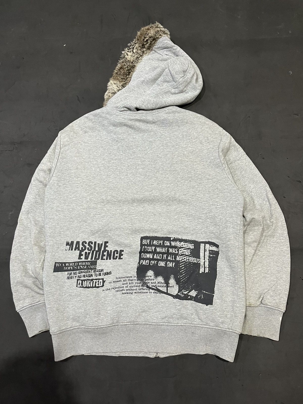 If Six Was Nine × Japanese Brand × Le Grande Bleu (L.G.B.) Design united fur hoodie ifsixwasnine lgb styled Size US L / EU 52-54 / 3 - 2 Thumbnail