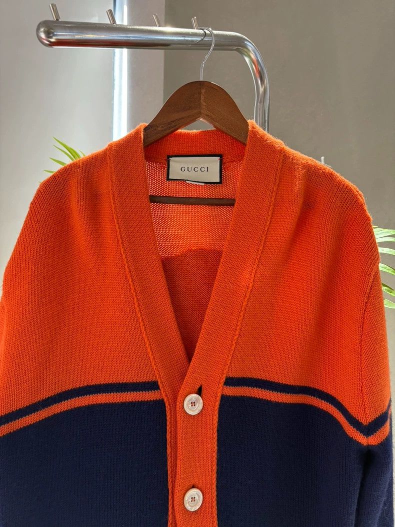 Gucci Gucci Color-blocked knitted cardigan jacket 2502-Nextarrow Size US XL / EU 56 / 4 - 4 Thumbnail