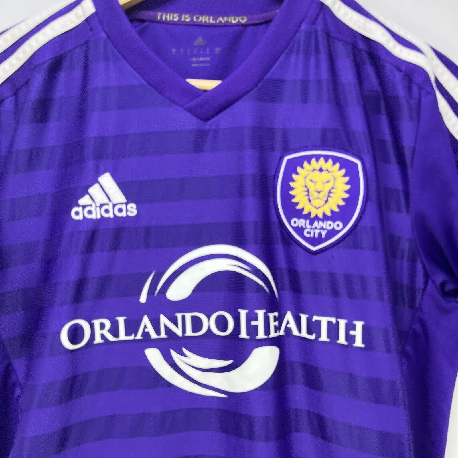 Adidas × Vintage Orlando City Soccer Jersey Adidas Small Size US S / EU 44-46 / 1 - 2 Thumbnail