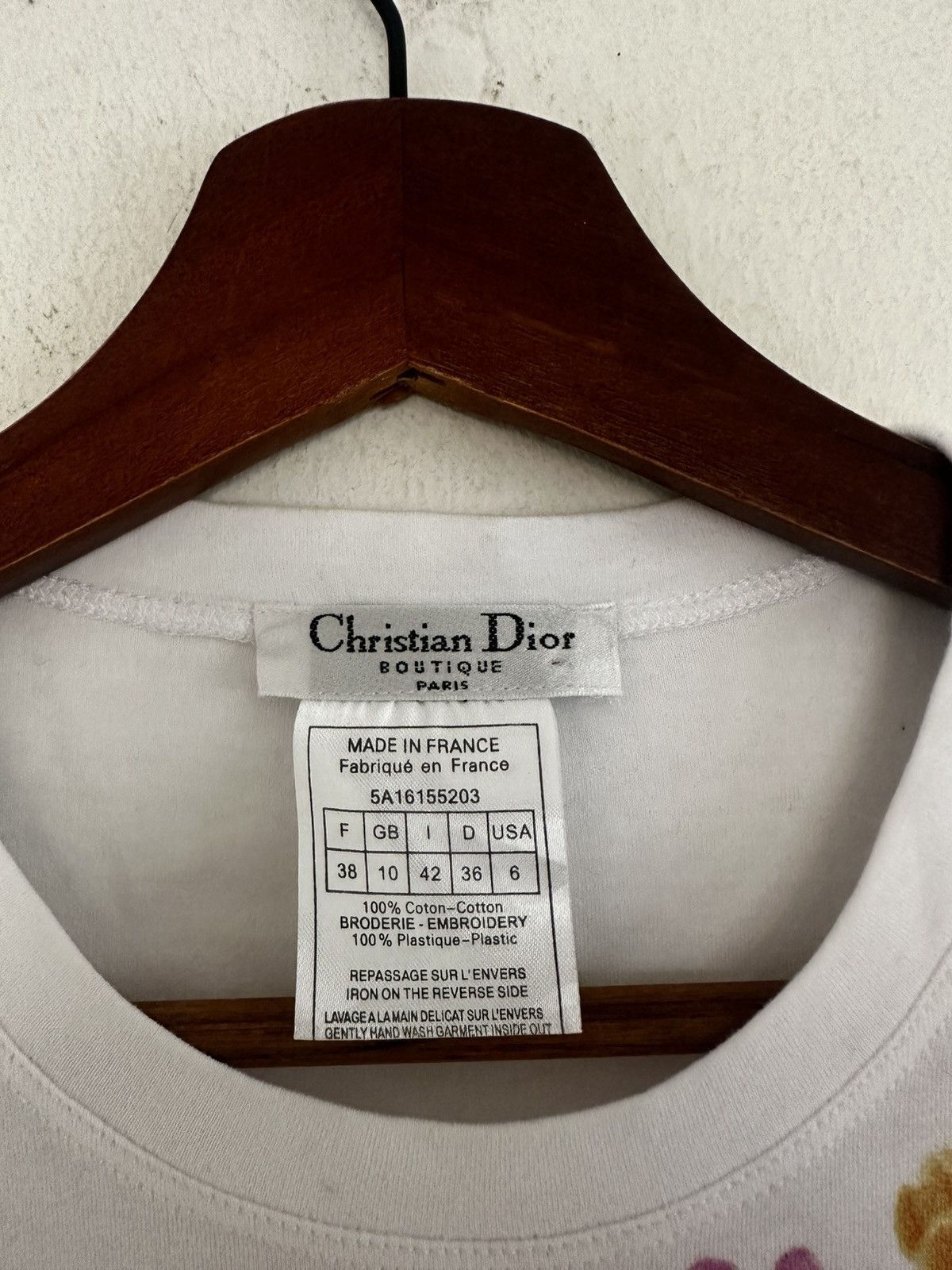 Christian Dior John Galliano Floral Sequins Tshirt