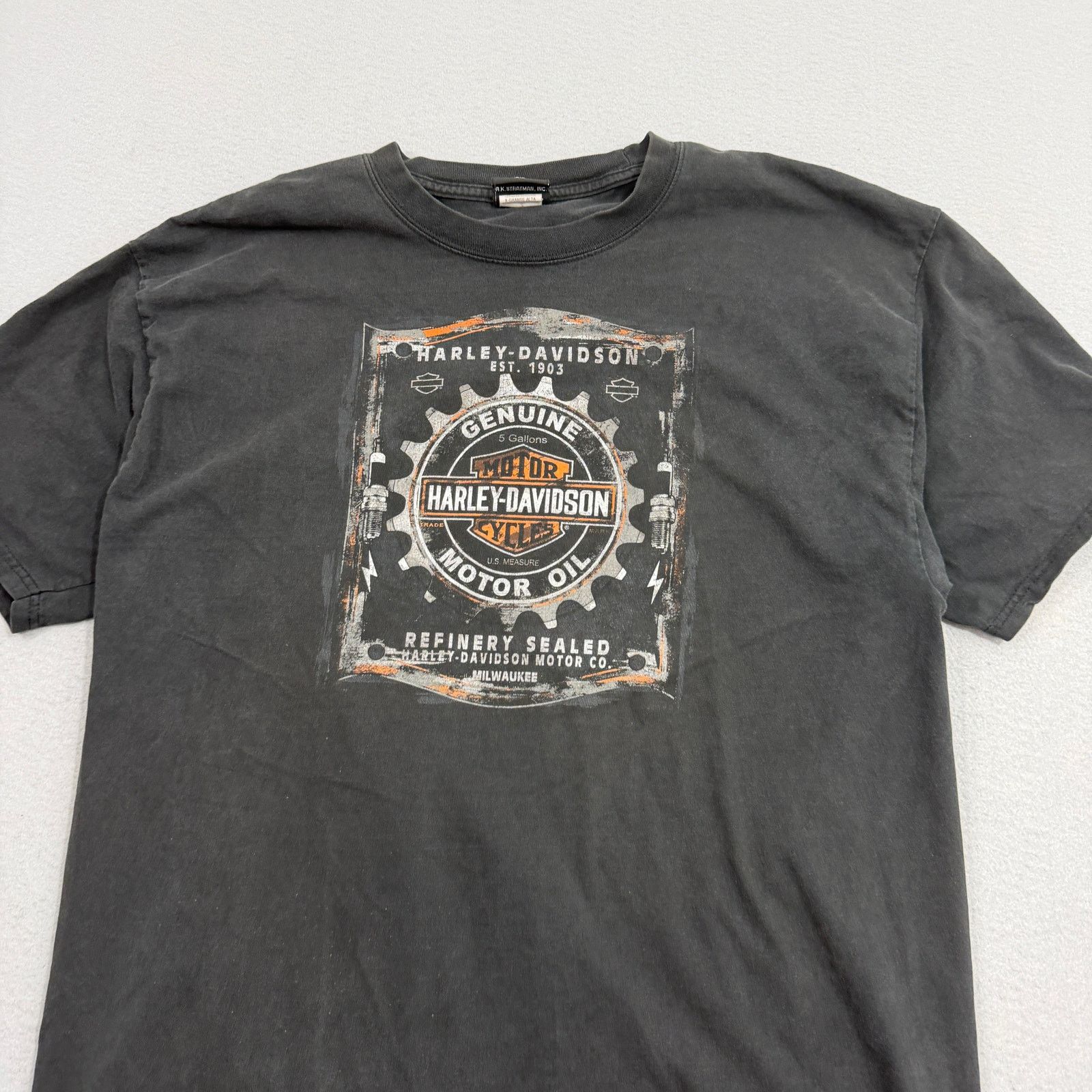 Harley Davidson Vintage Harley Davidson Shirt Men's XL Tall Black 2007 Size US XL / EU 56 / 4 - 3 Thumbnail