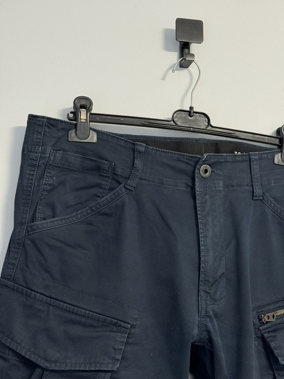 G-Star G-Star Raw Rovic Zip 3D Straight Tapered Blue Cargo Pants Size US 36 / EU 52 - 9 Thumbnail