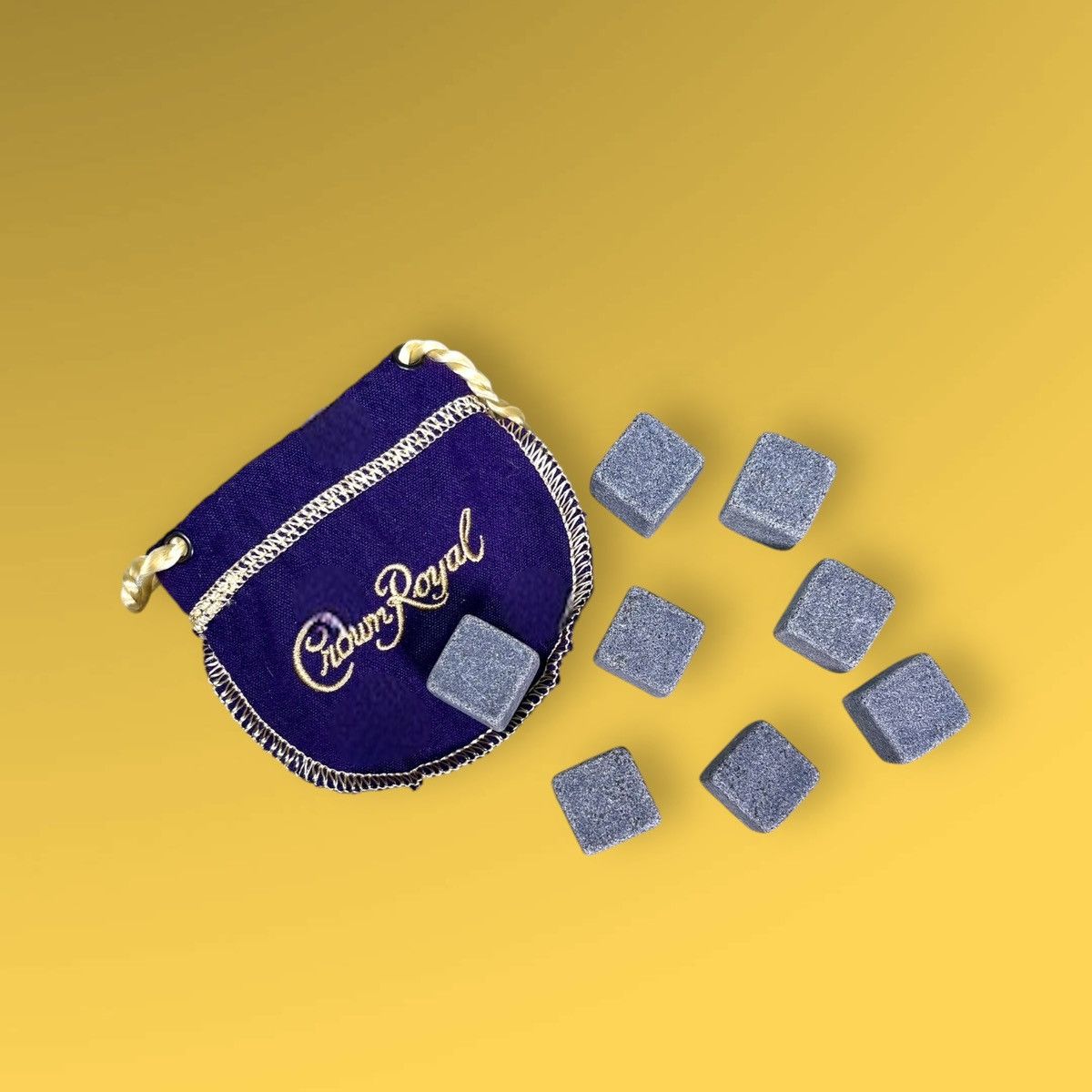 Other Crown Royal Whiskey Freezing Stones QTY 8 Purple Storing Bag Size ONE SIZE - 1 Thumbnail